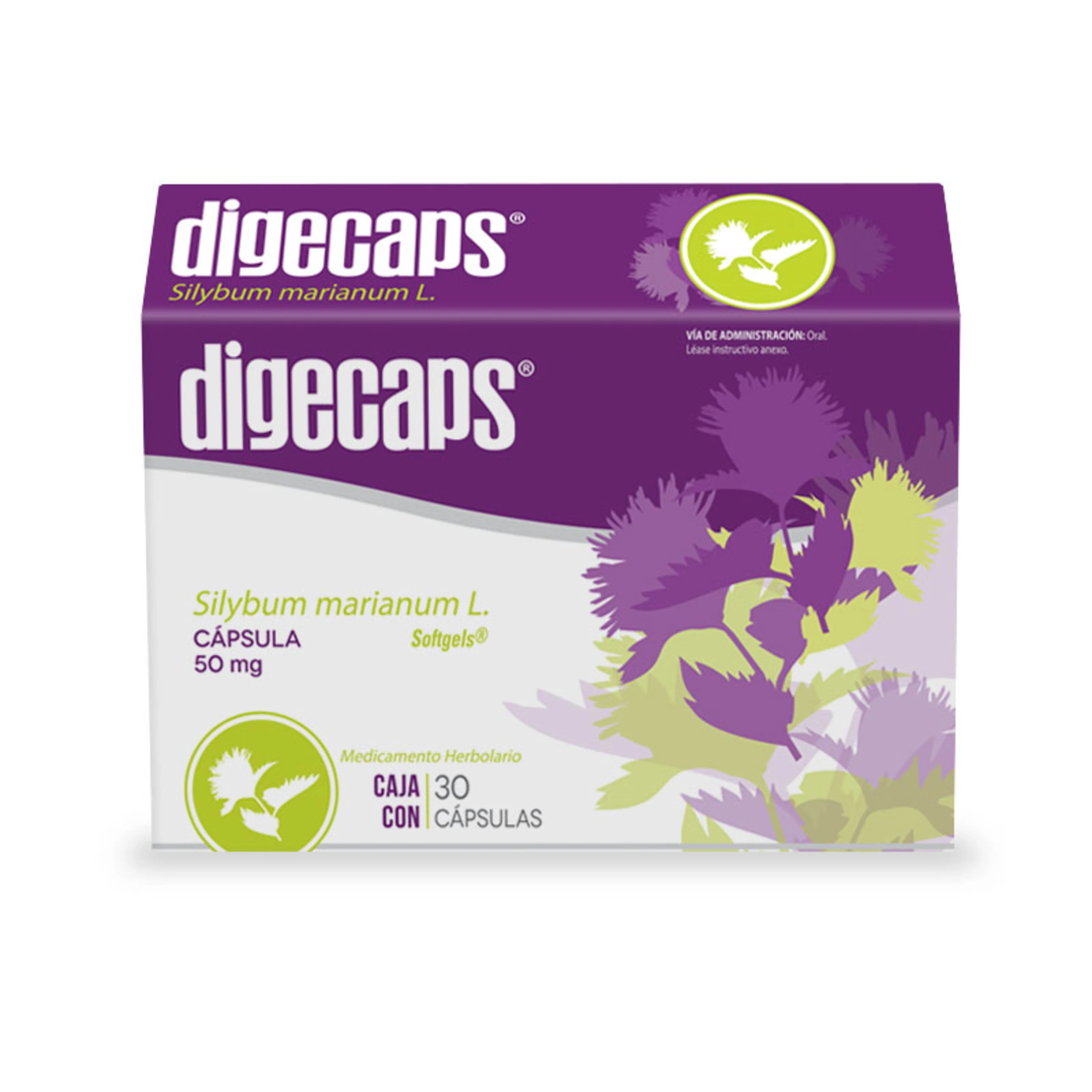 Digecaps 50 Mg Con 30 Cápsulas