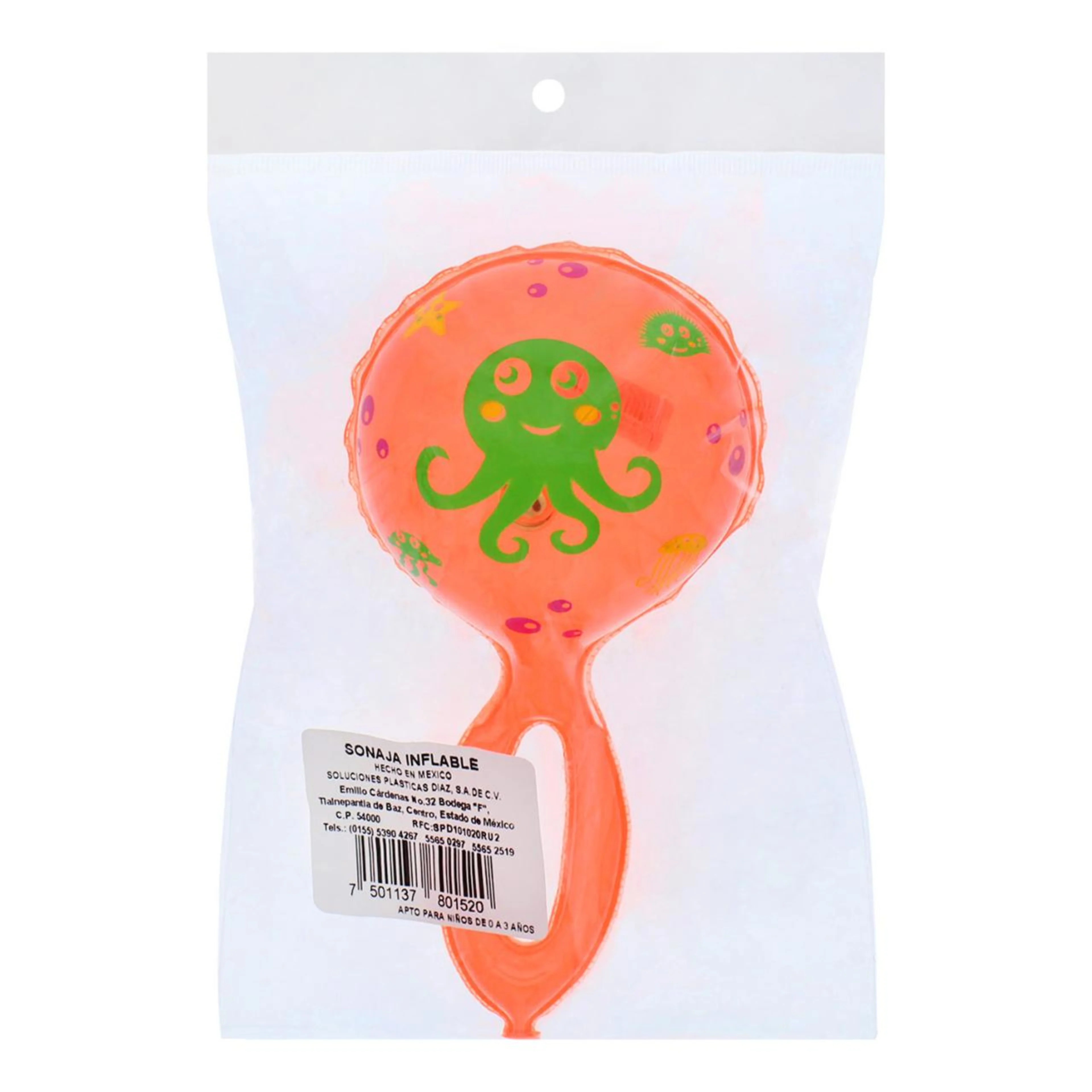 Sonaja inflable starbien para bebé 1 pz.