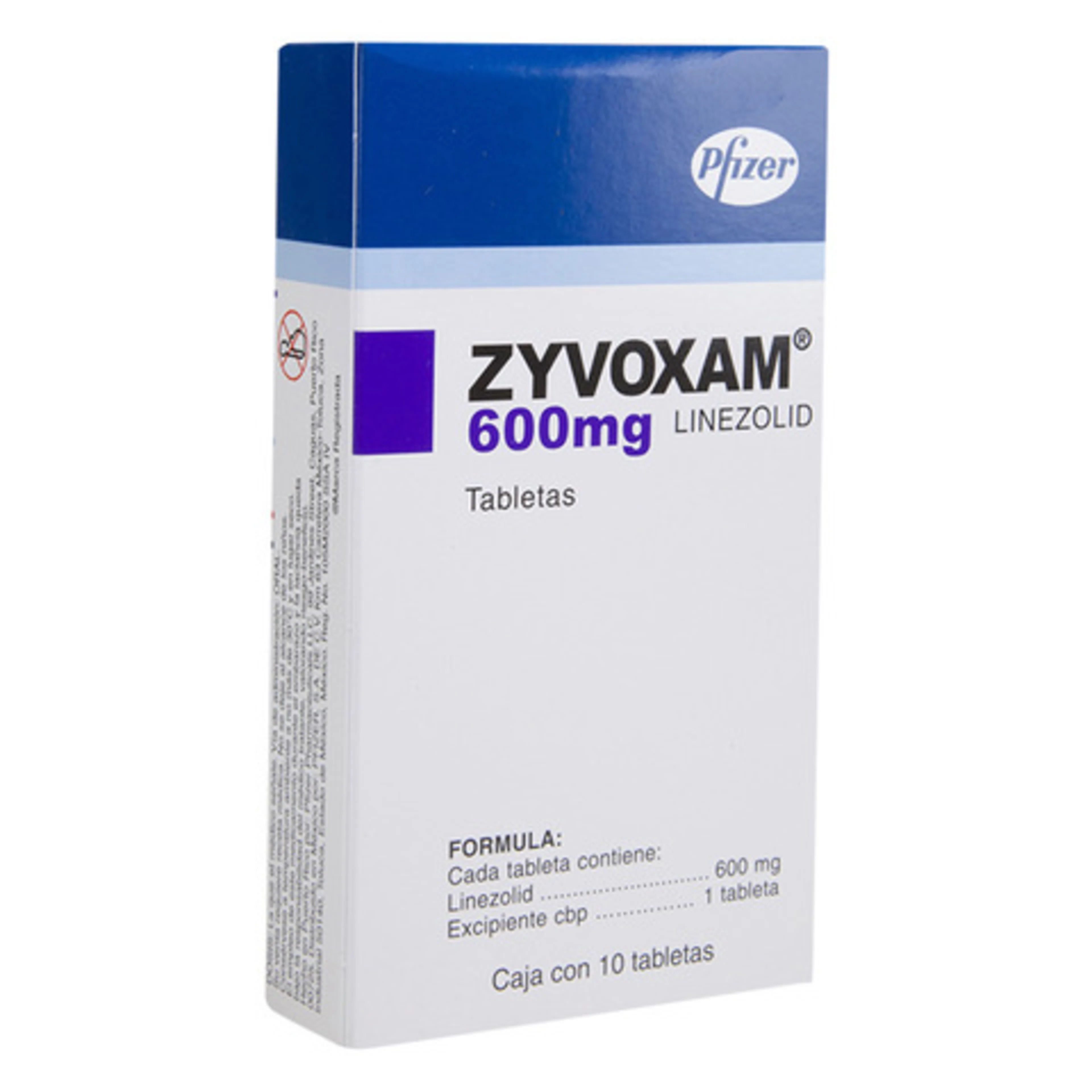 Zyvoxam Linezolid 600 Mg Con 10 Tabletas