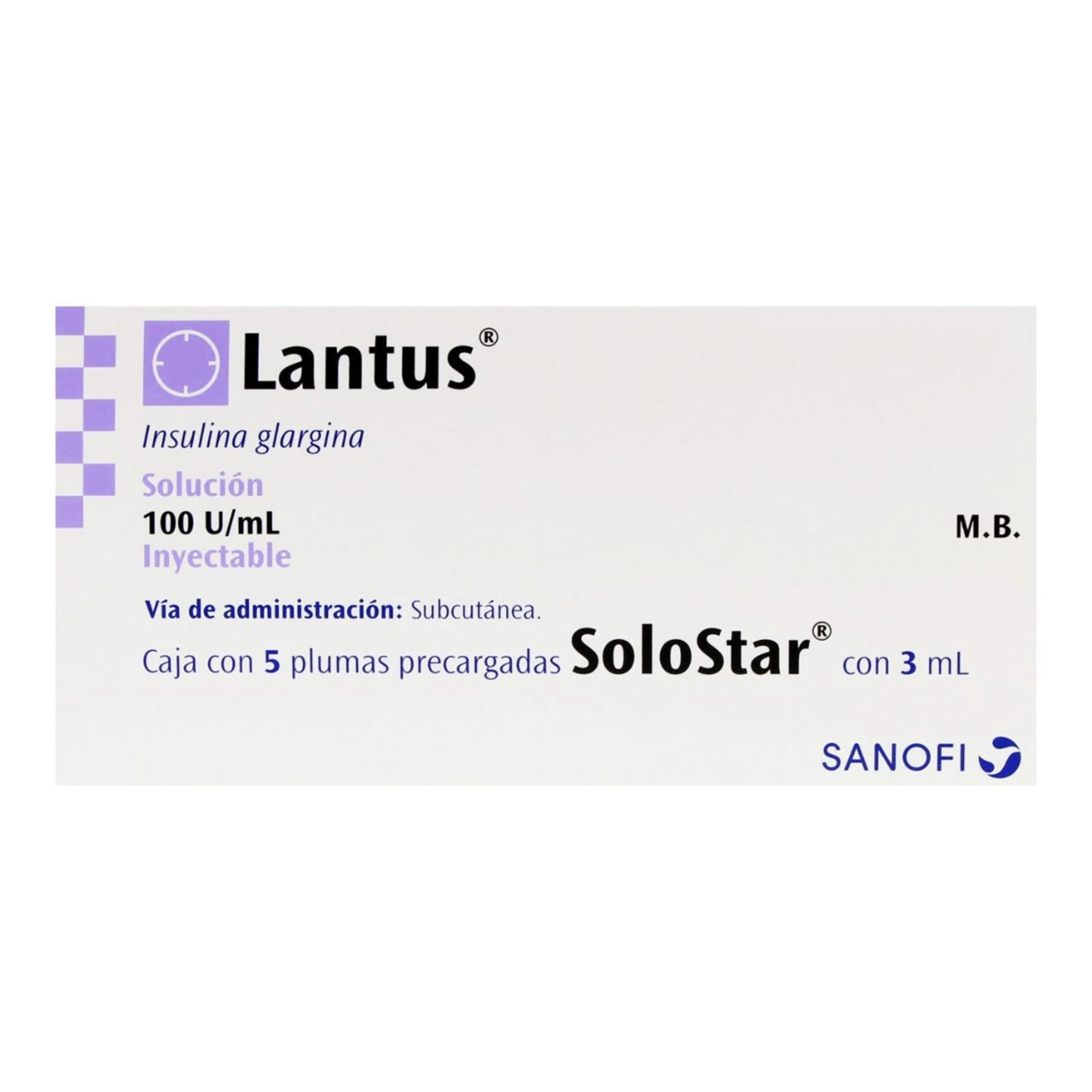 Lantus 100 Ui Con 5 Plumas Precargadas