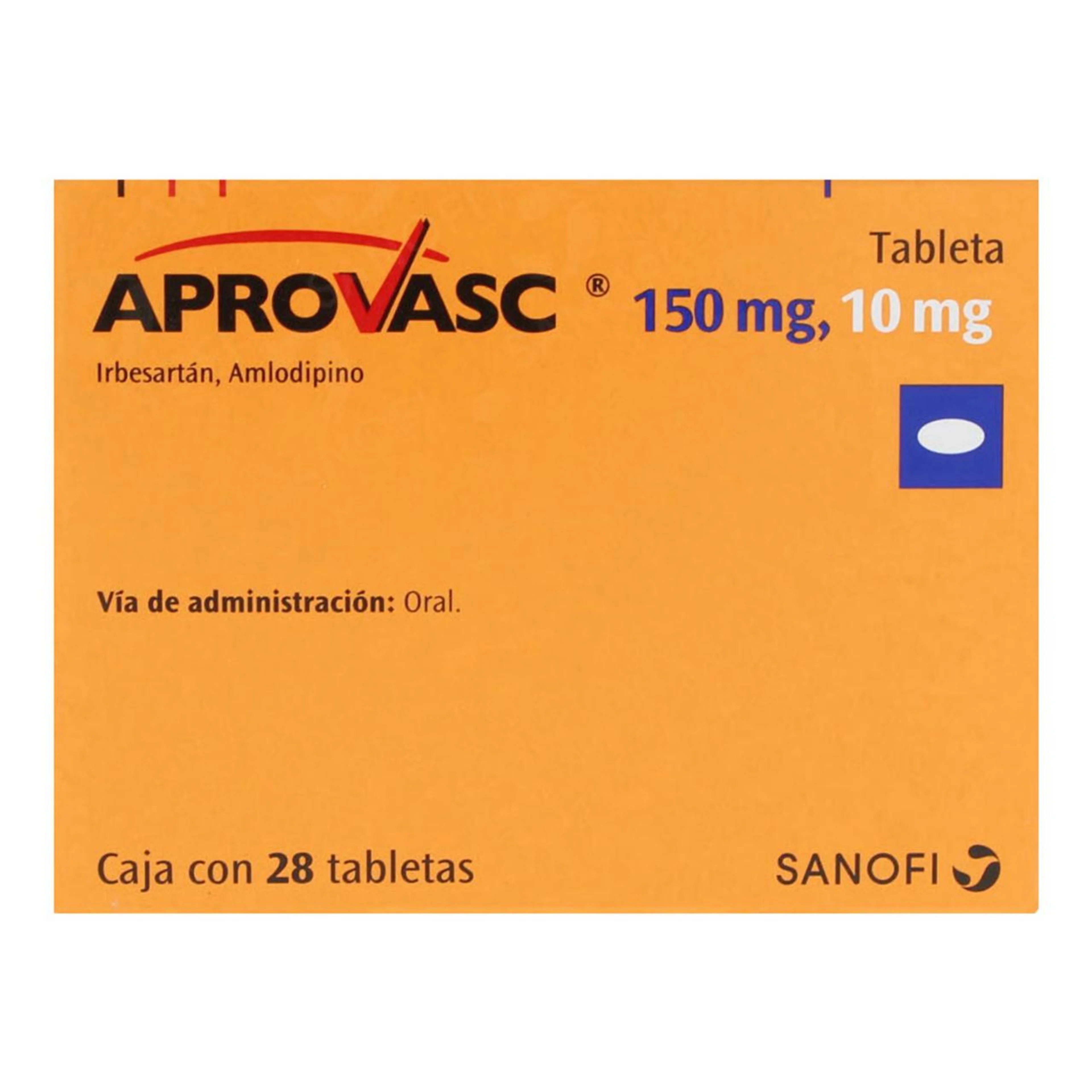 Aprovasc 150/10 Mg Con 28 Tabletas