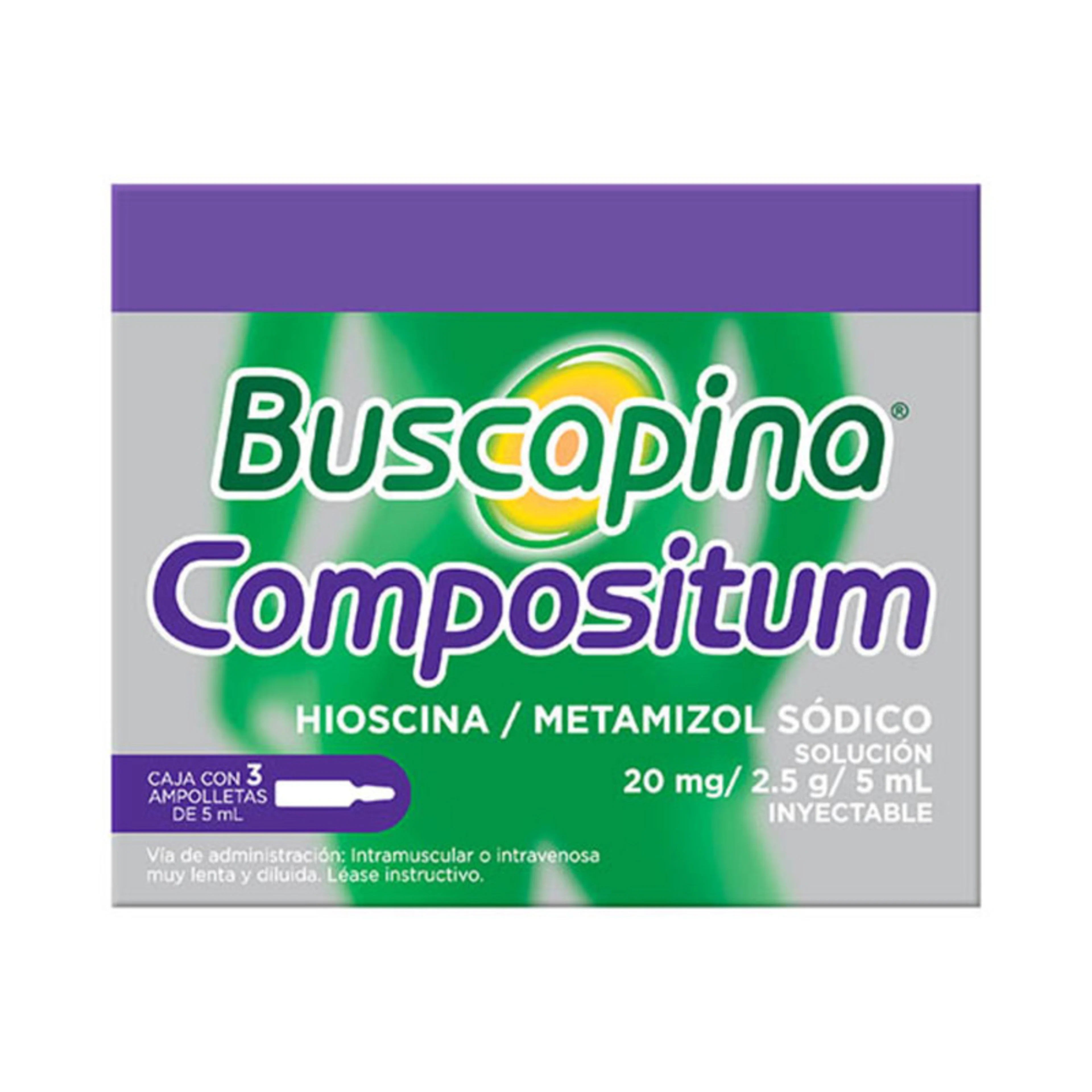 Buscapina Solución Inyectable 3 Ampolletas de 5 ml