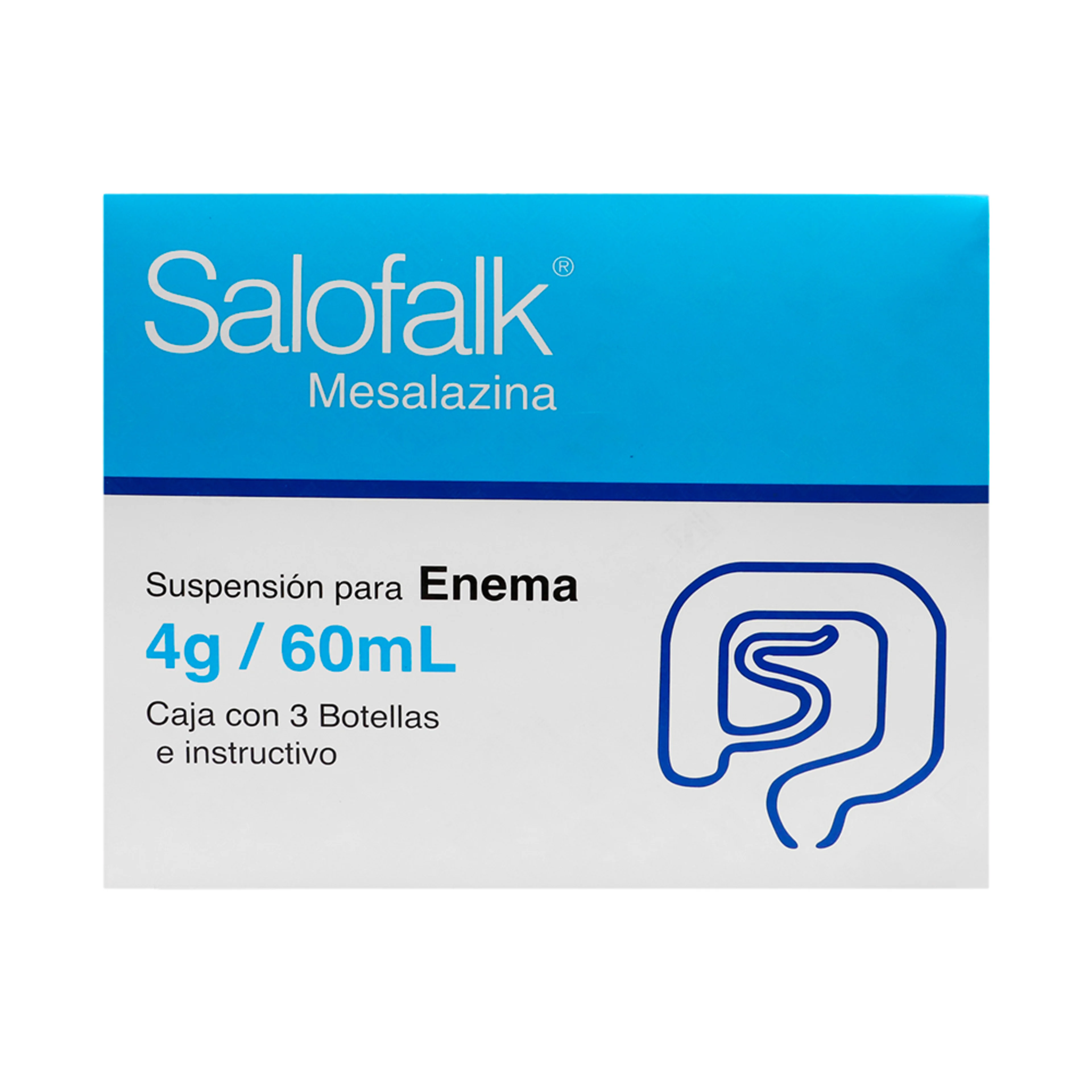 Salofalk mesalazina 4 gr con 1 suspensión para enema