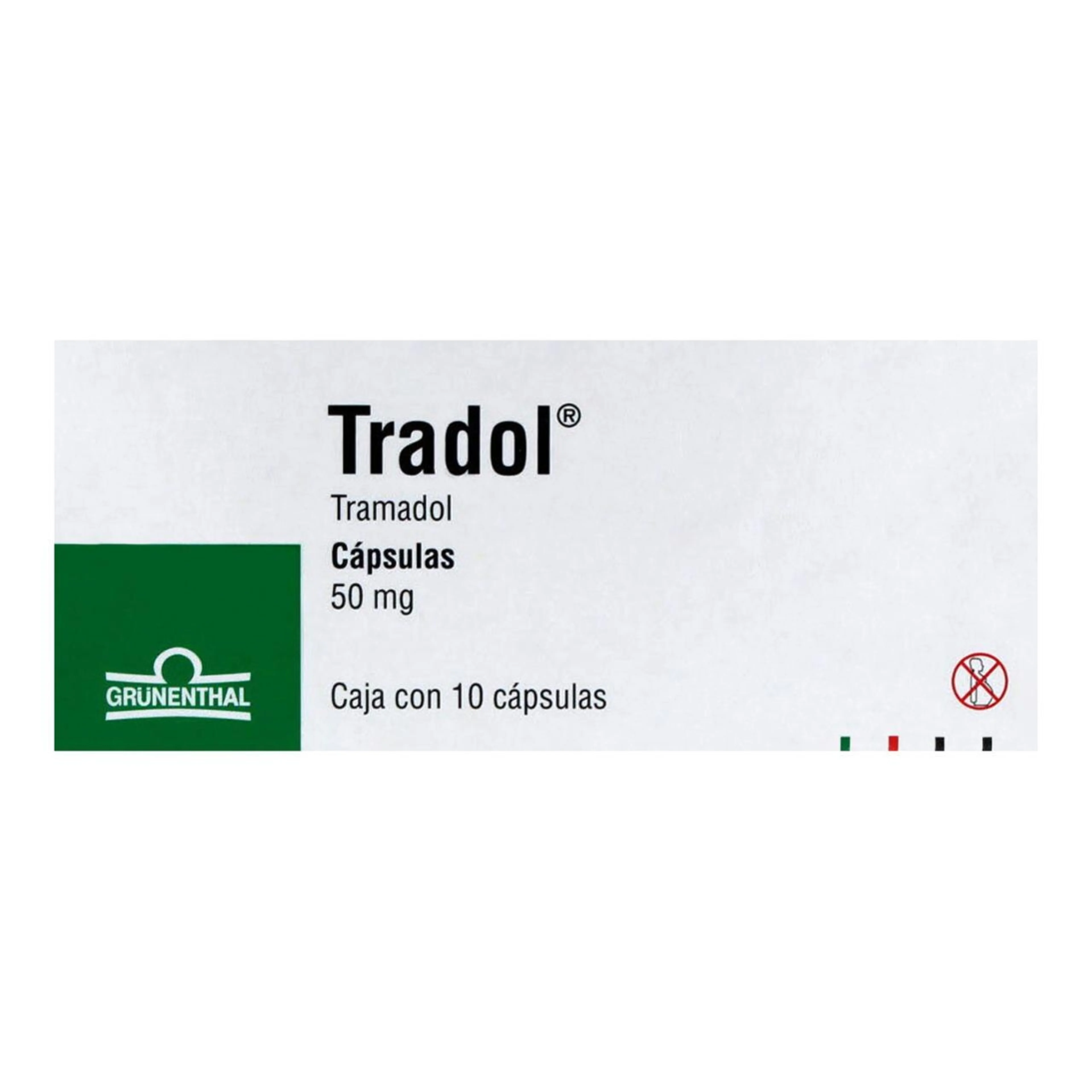 Tradol 50mg 10 cápsulas
