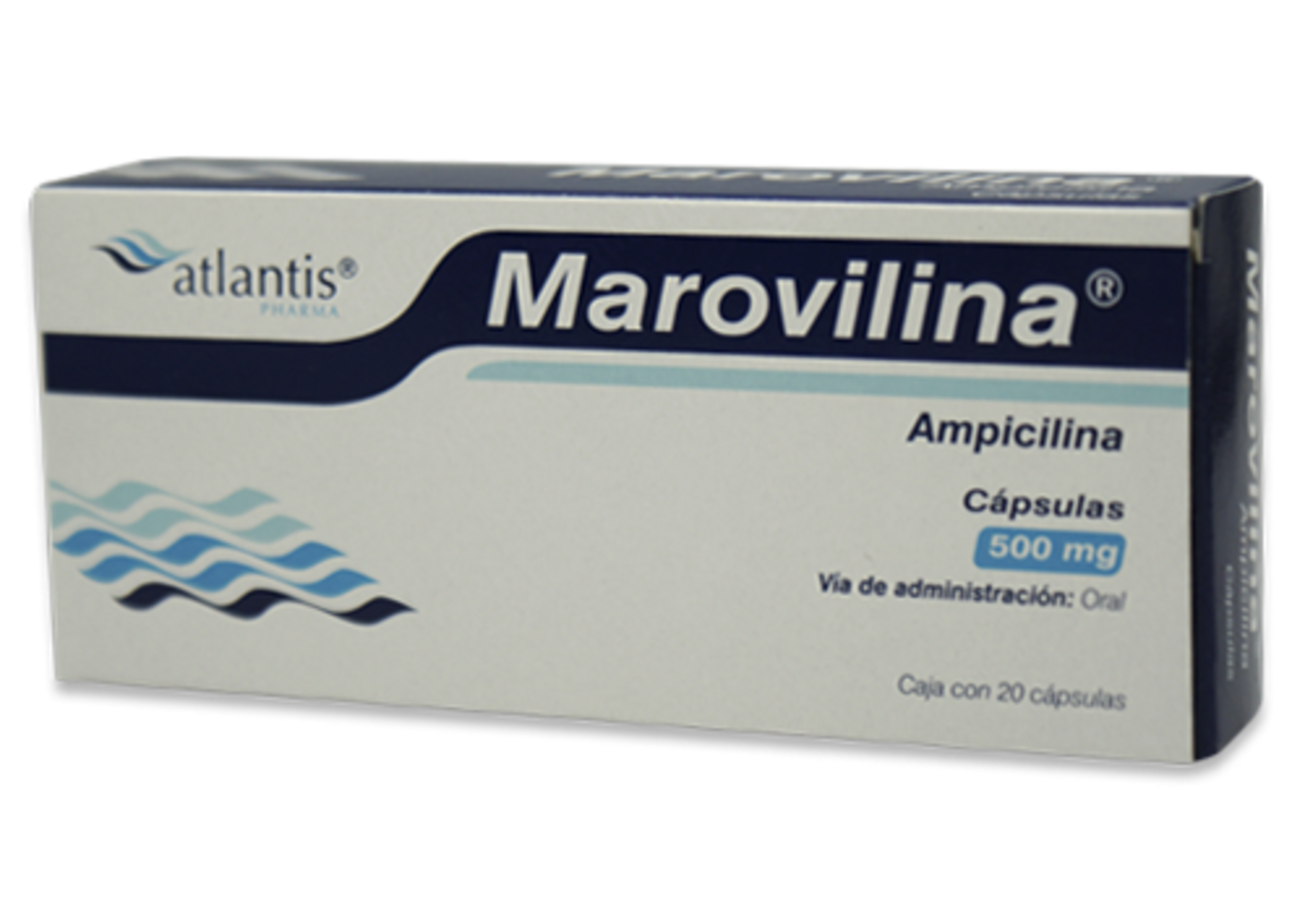 Marovilina Ampicilina 500 Mg Con 20 Cápsulas
