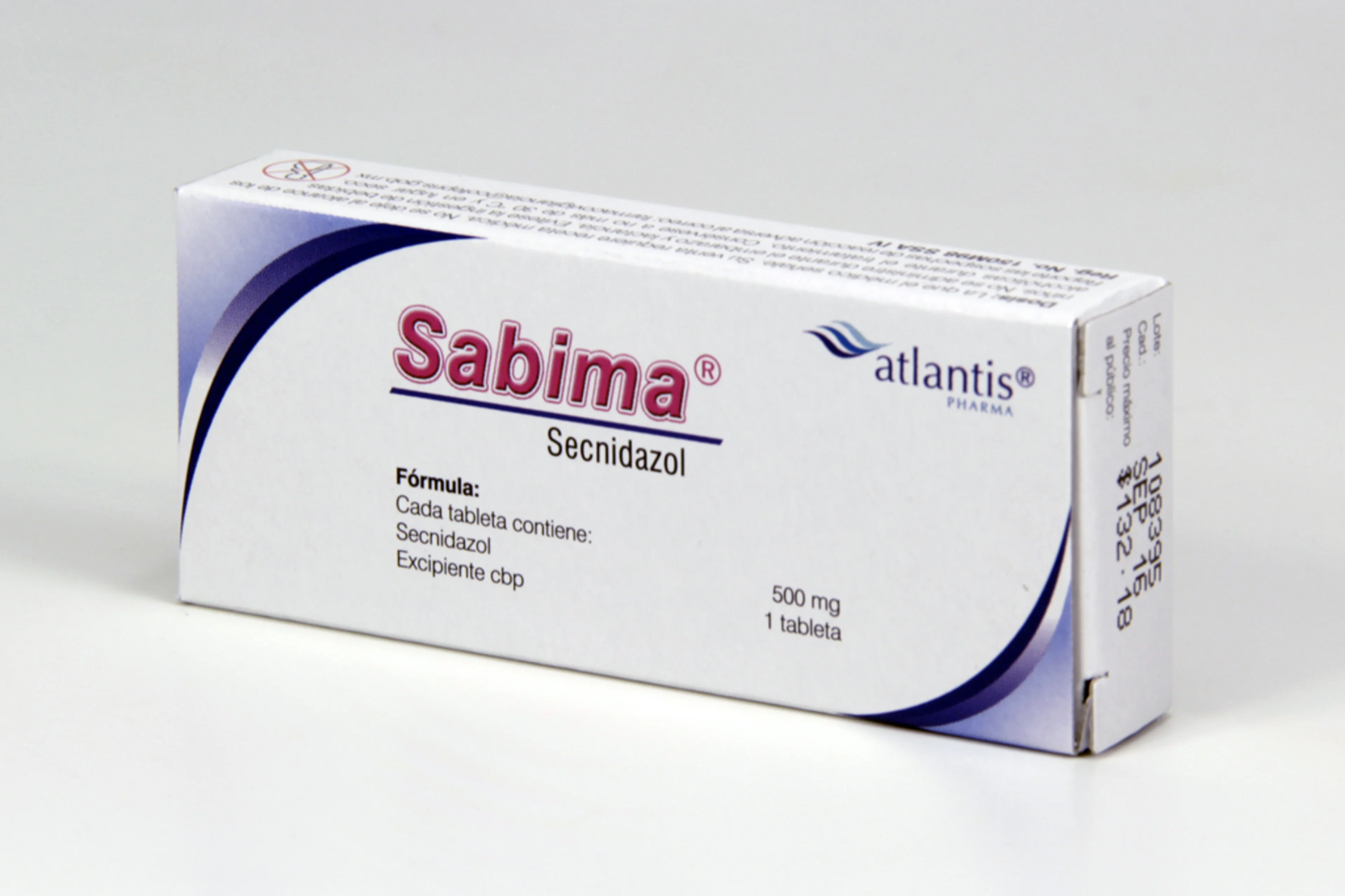 Sabima secnidazol 500 mg con 4 comprimidos
