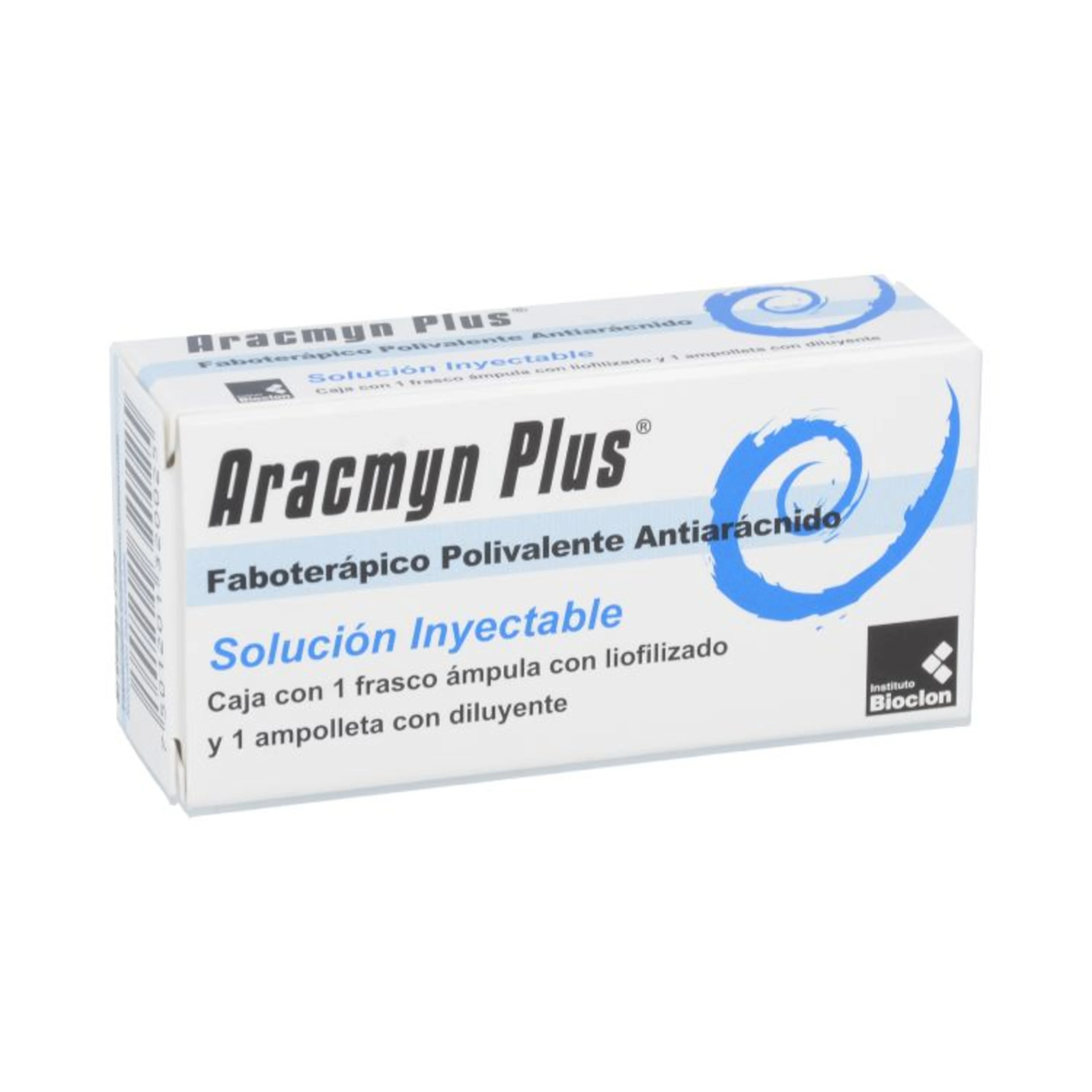 Aracmyn f polivalente antiarácnido 2 mg con 1 solución inyectable