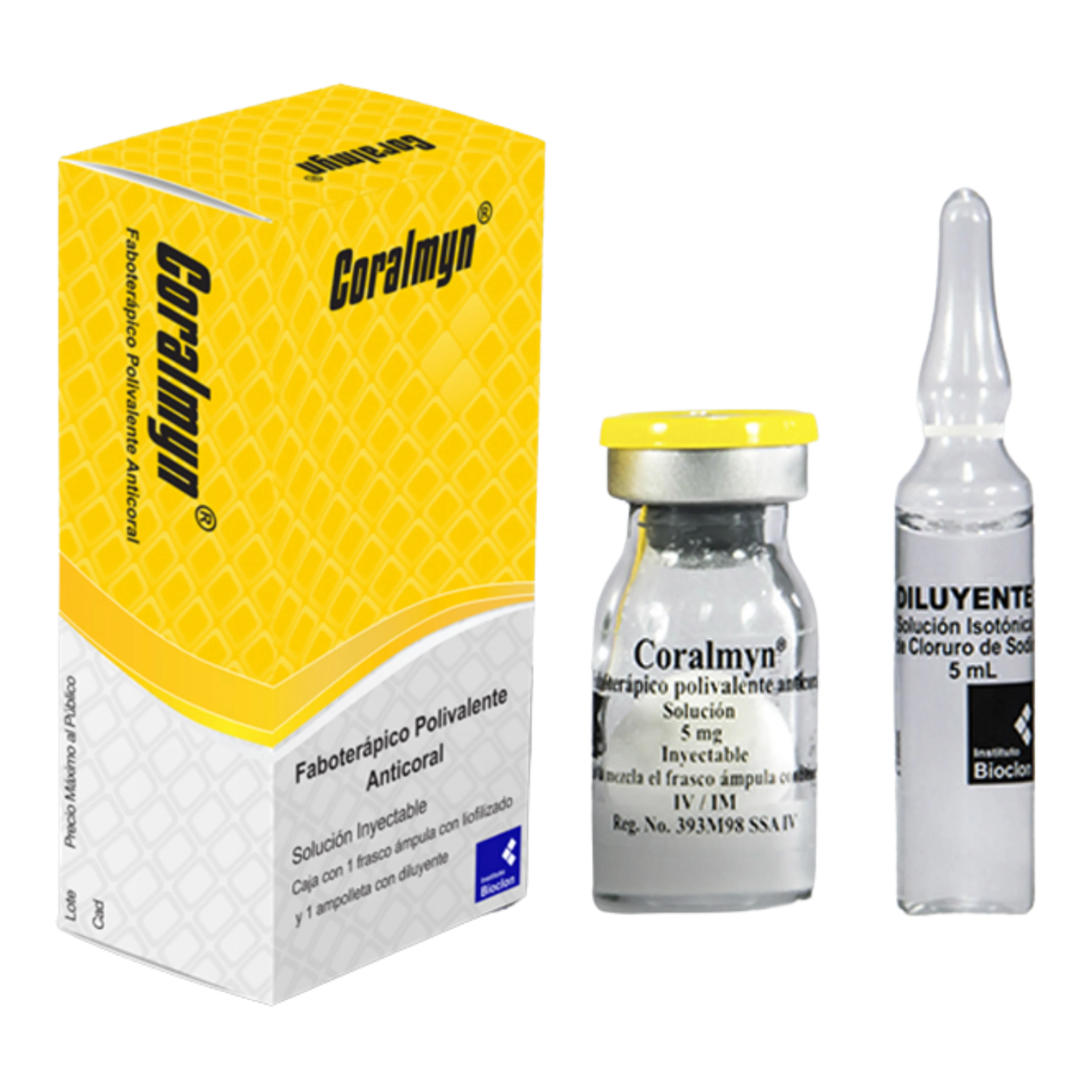 Coralmyn 5 Mg Solución Inyectable Con 1 Frasco Con Ámpula