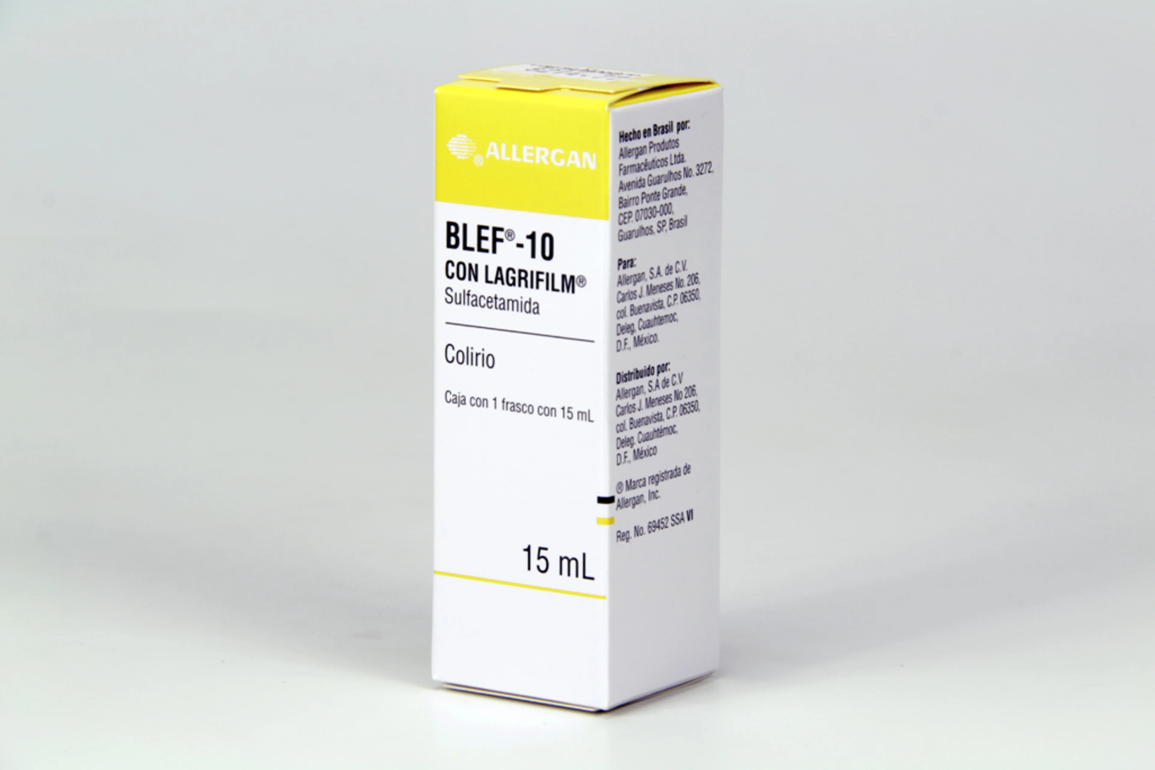 Blef sulfacetamida 10 % alcohol polivinílico 14 mg/ml con 1 solución