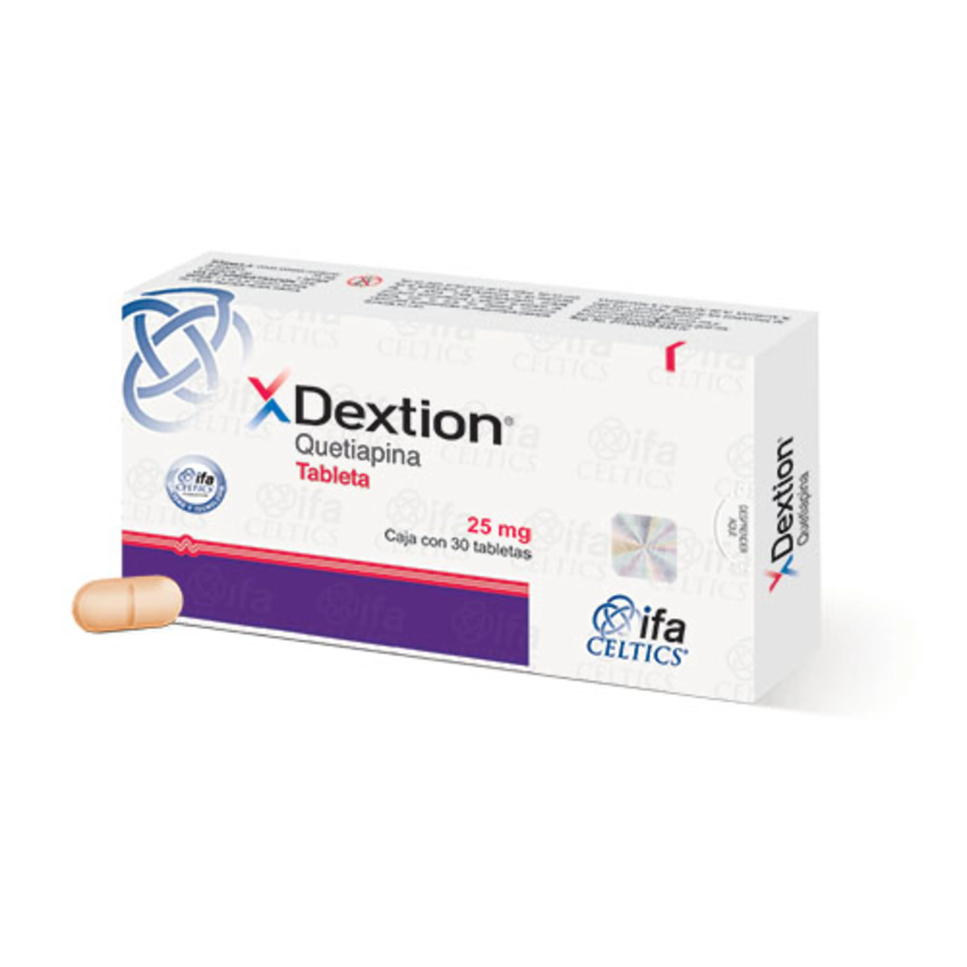 Dextion 25 mg con 30 Tabletas