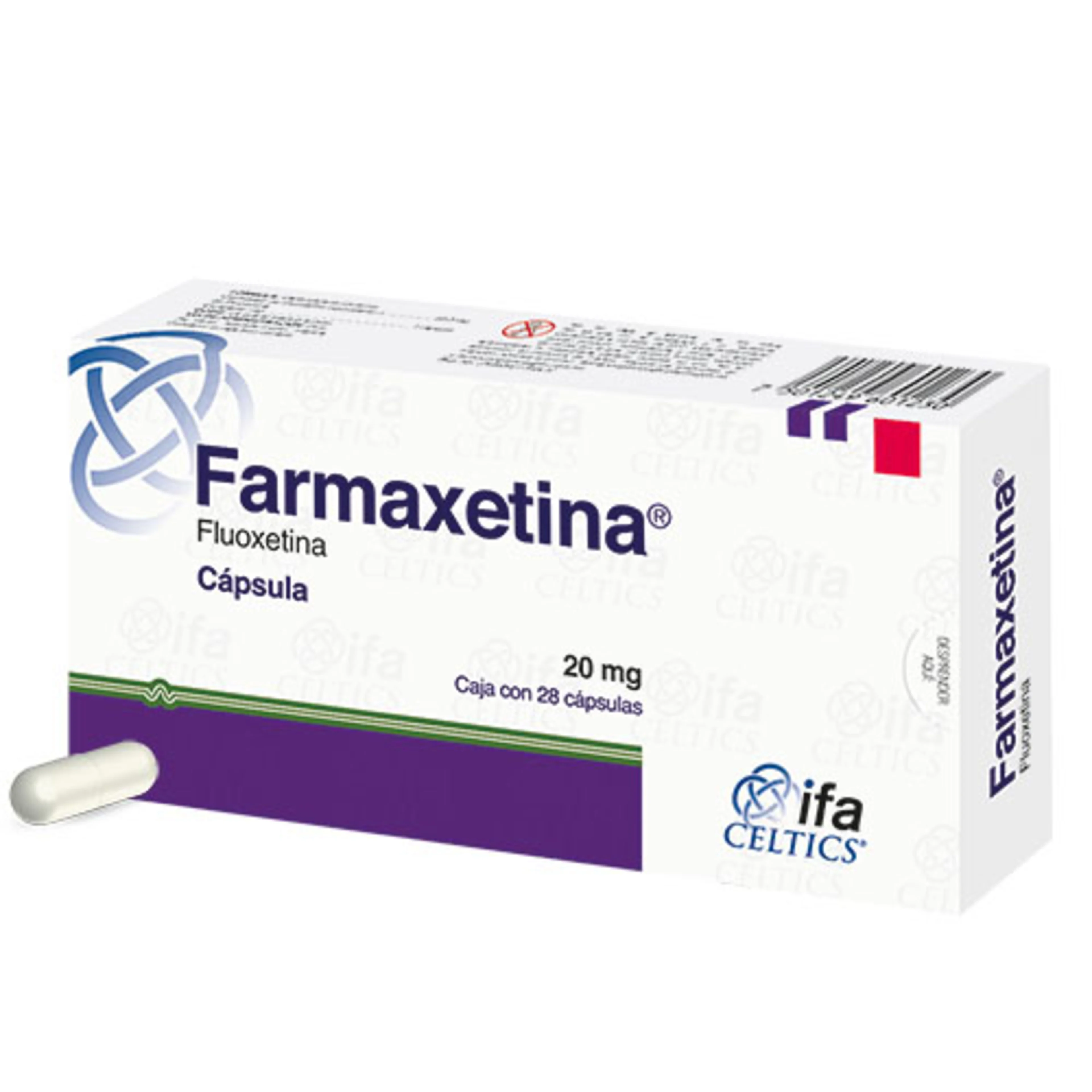 Farmaxetina 20 mg con 28 Cápsulas