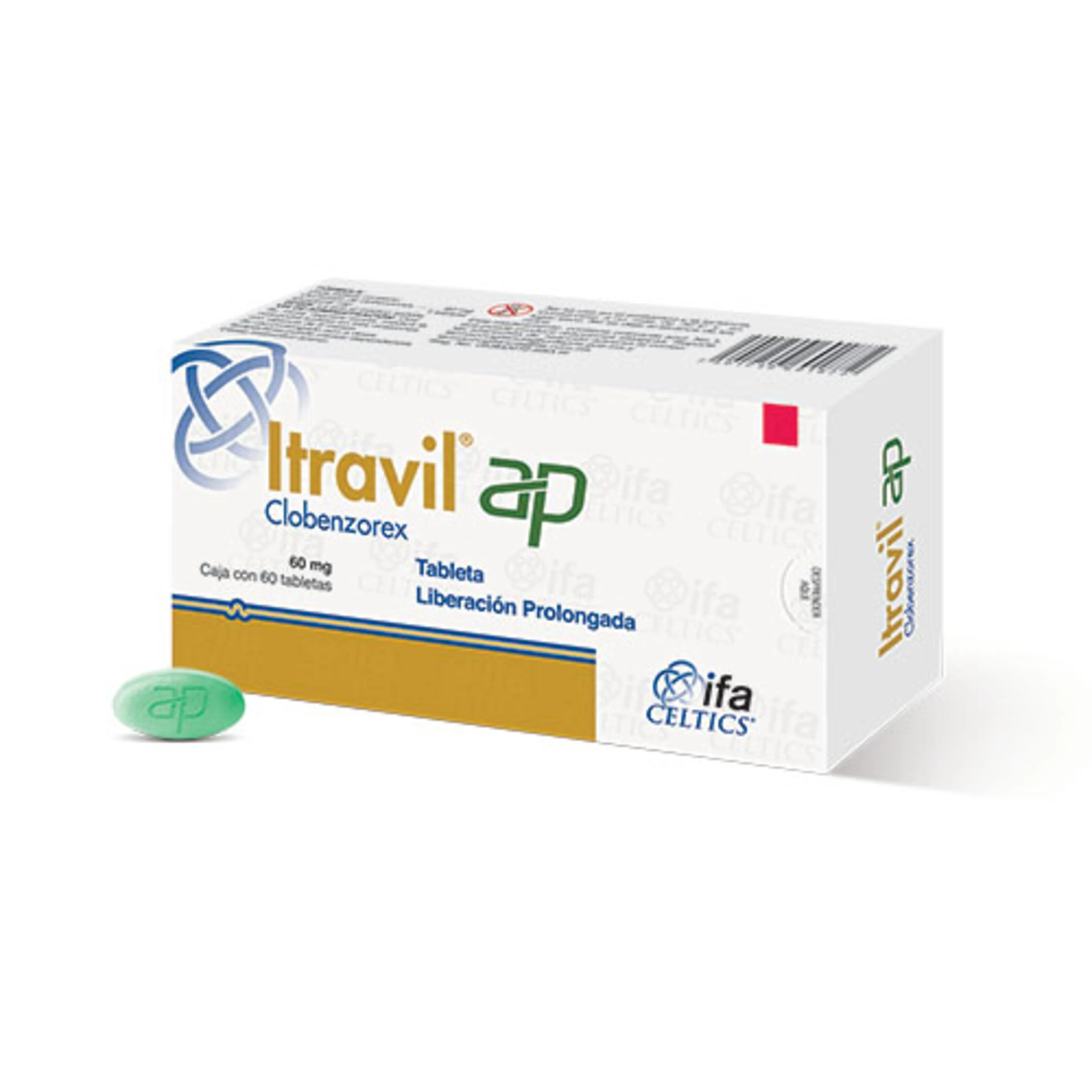 Itravil Ap 60 mg con 60 Cápsulas