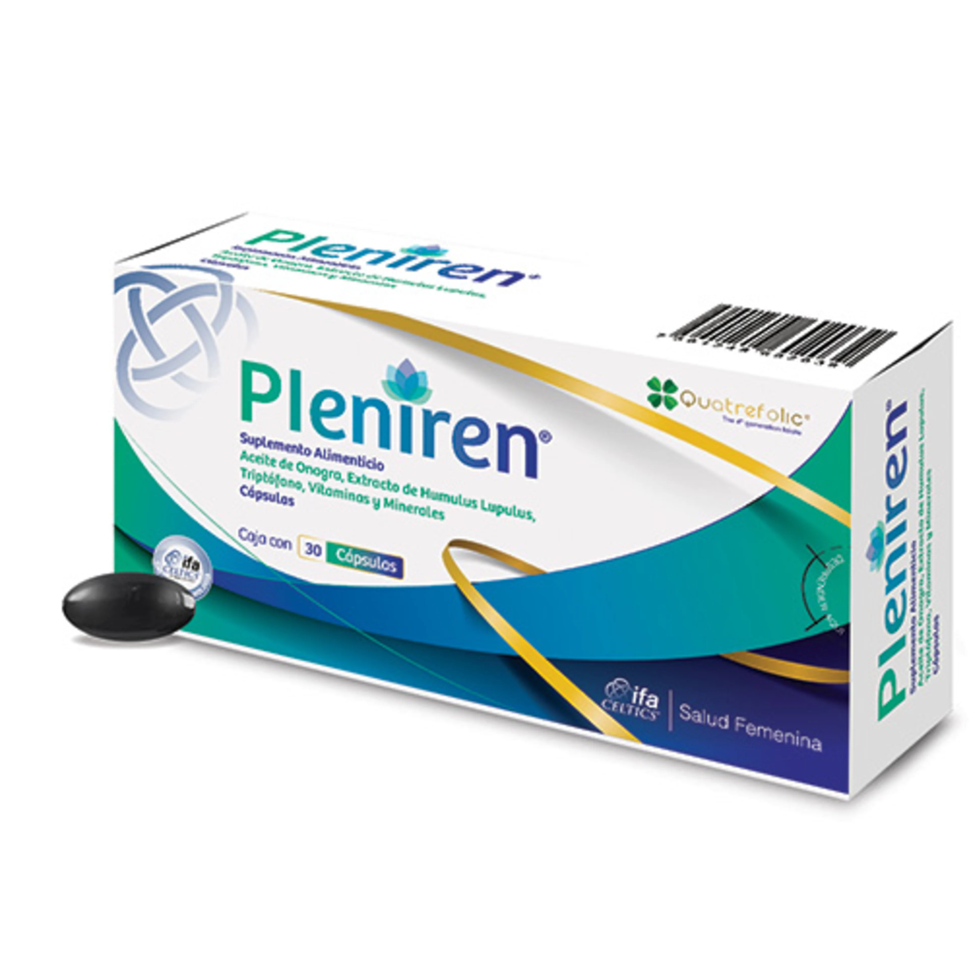 Pleniren +40 30 cápsulas, multivitamínico para adultos mayores