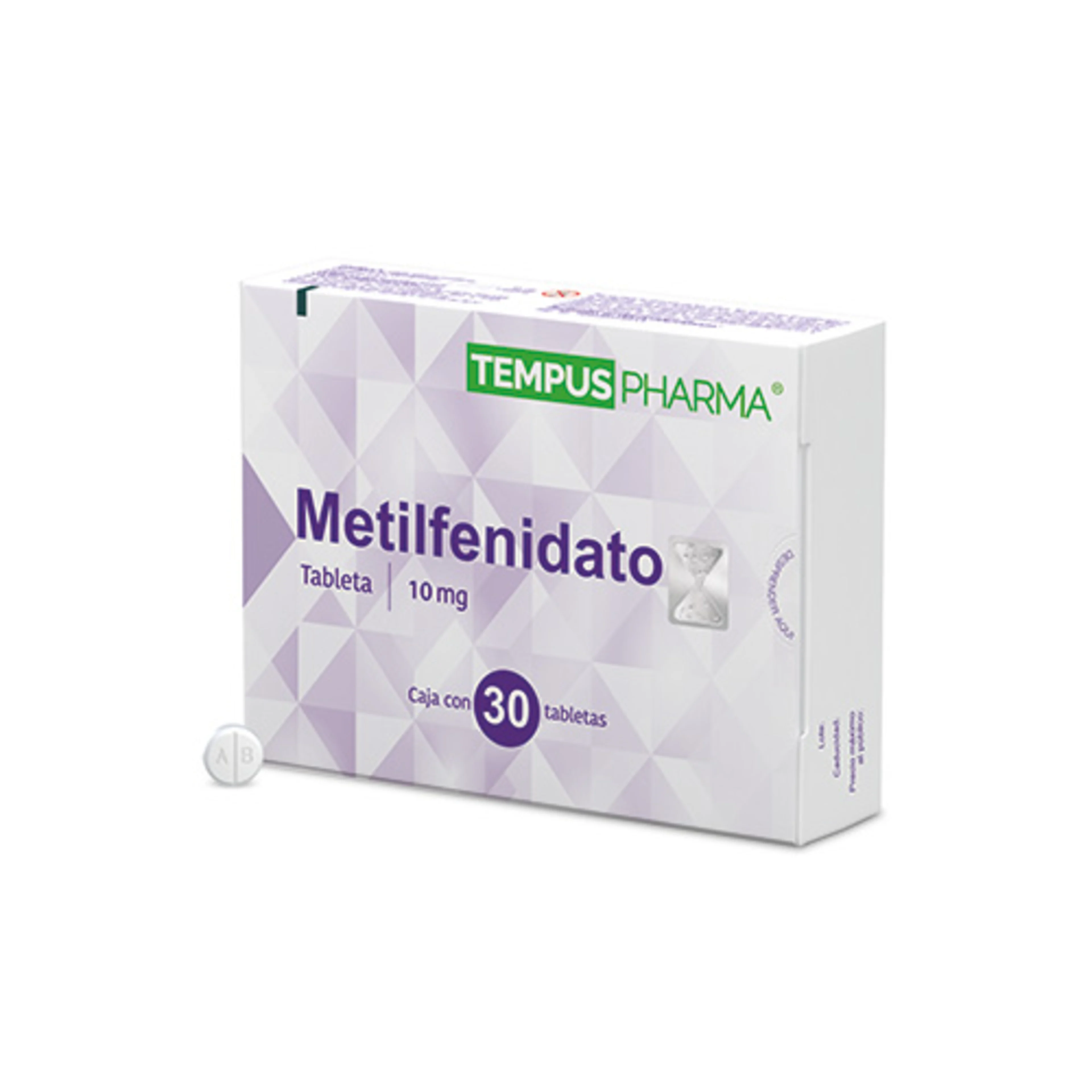 Metilfenidato 10 mg 30 tabletas – TEMPUS
