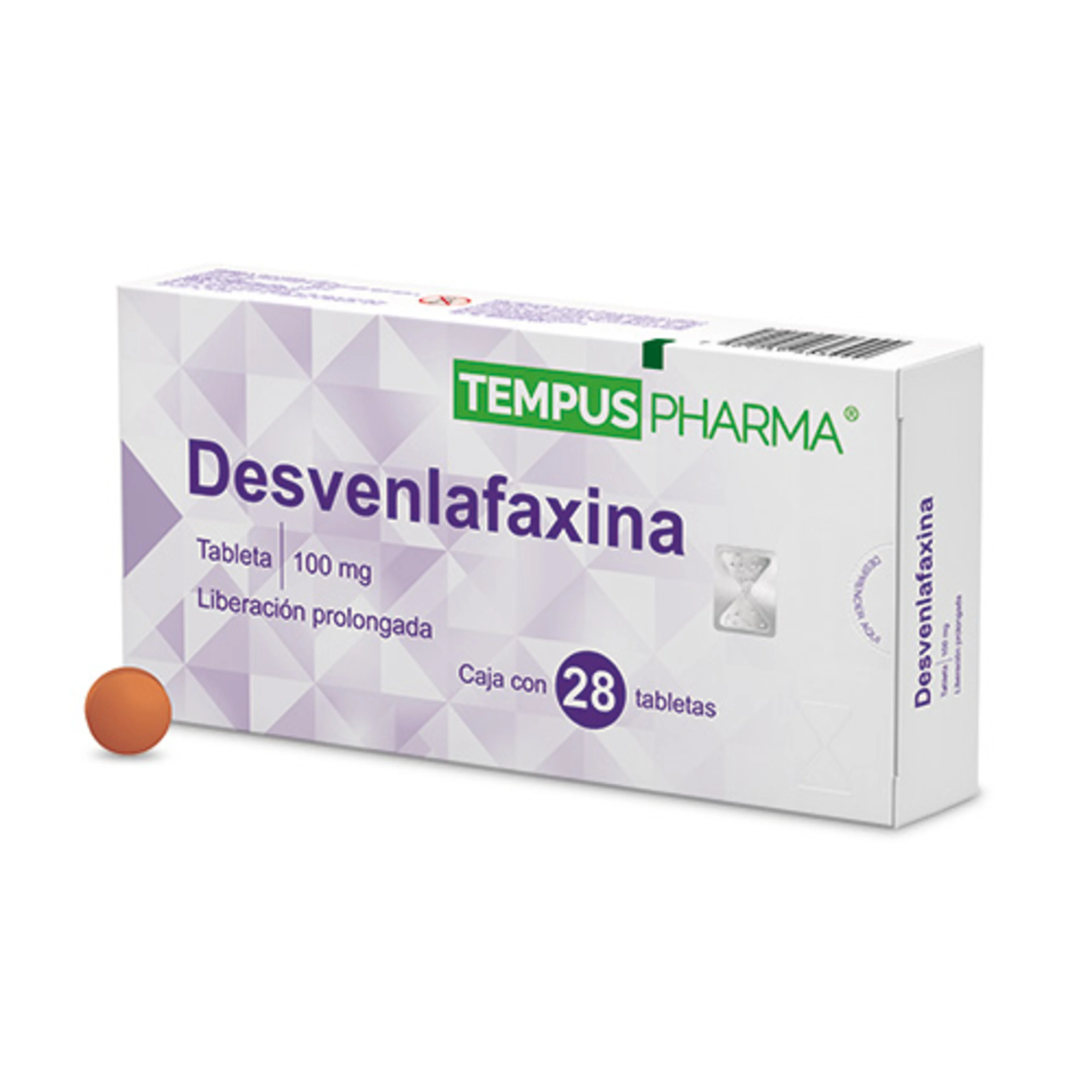 Desvenlafaxina 100 mg con 28 Tabletas