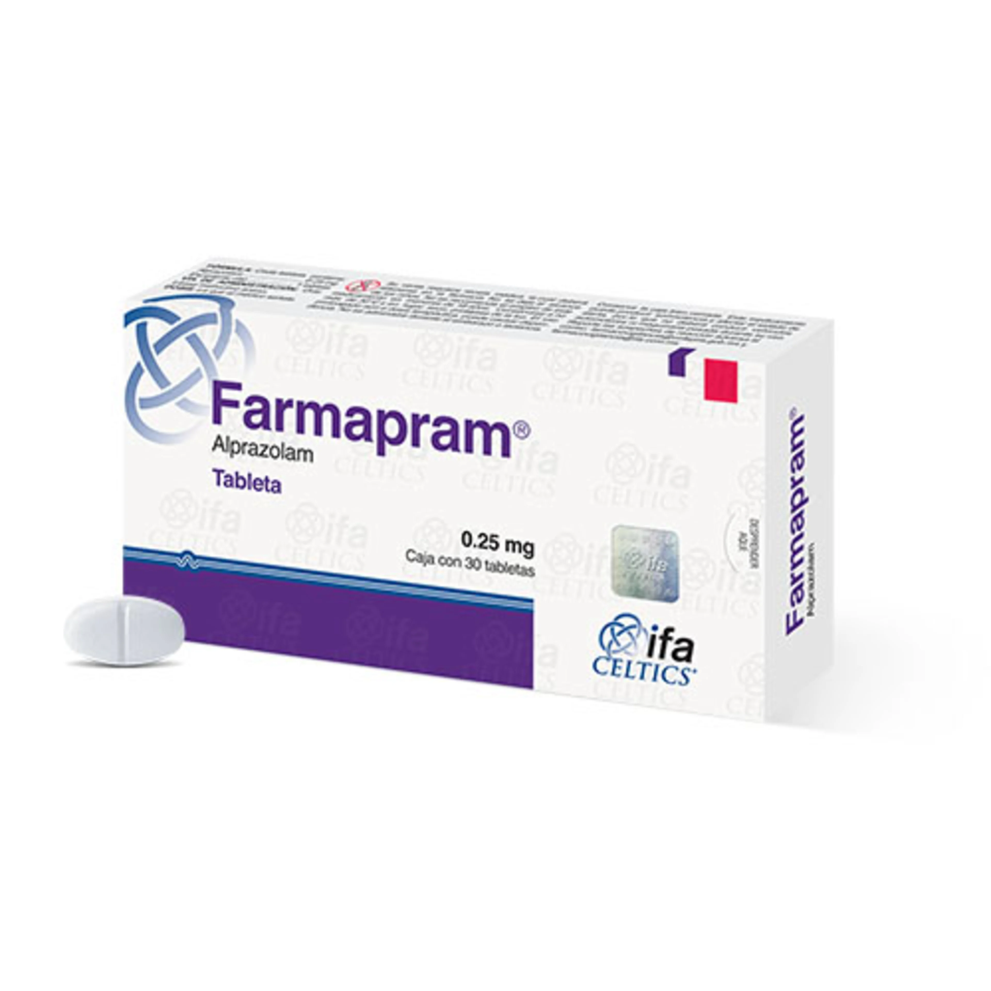 Farmapram 0.25 mg con 30 Tabletas