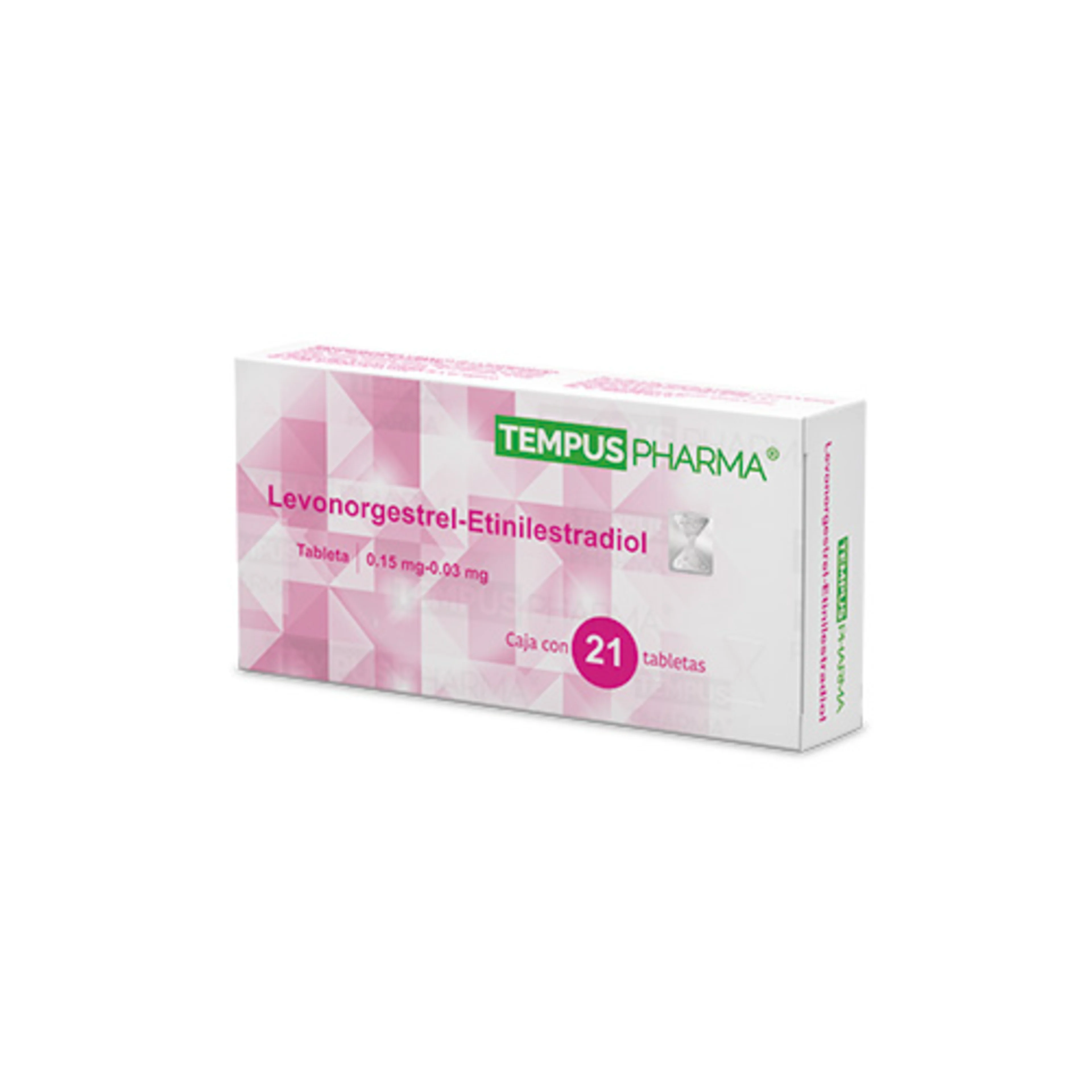 Levonorgestrel/Etinilestradiol 0.15 mg / 0.03mg con 21 Tabletas