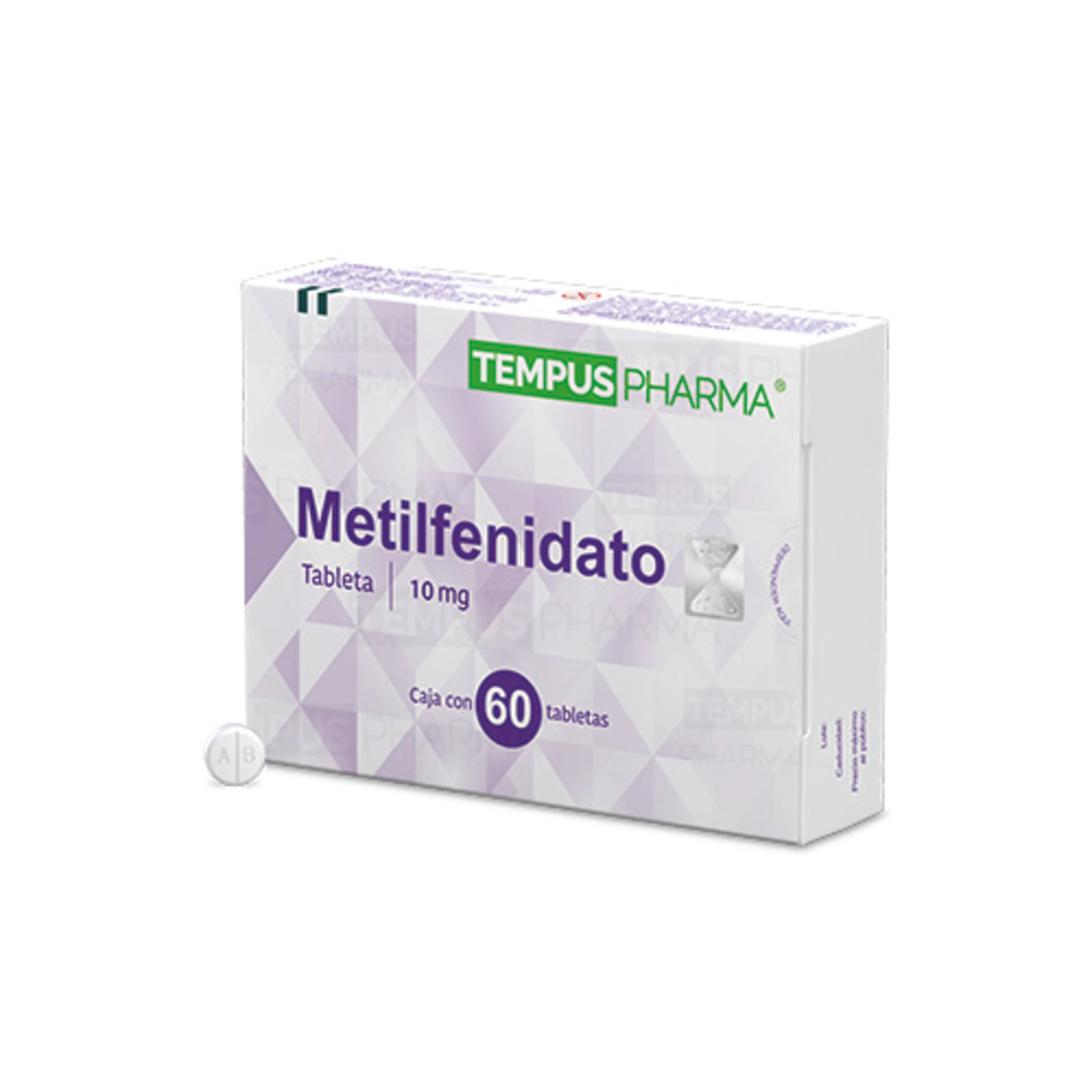 Metilfenidato 10 Mg Con 60 Tabletas (Tempus Pharma)