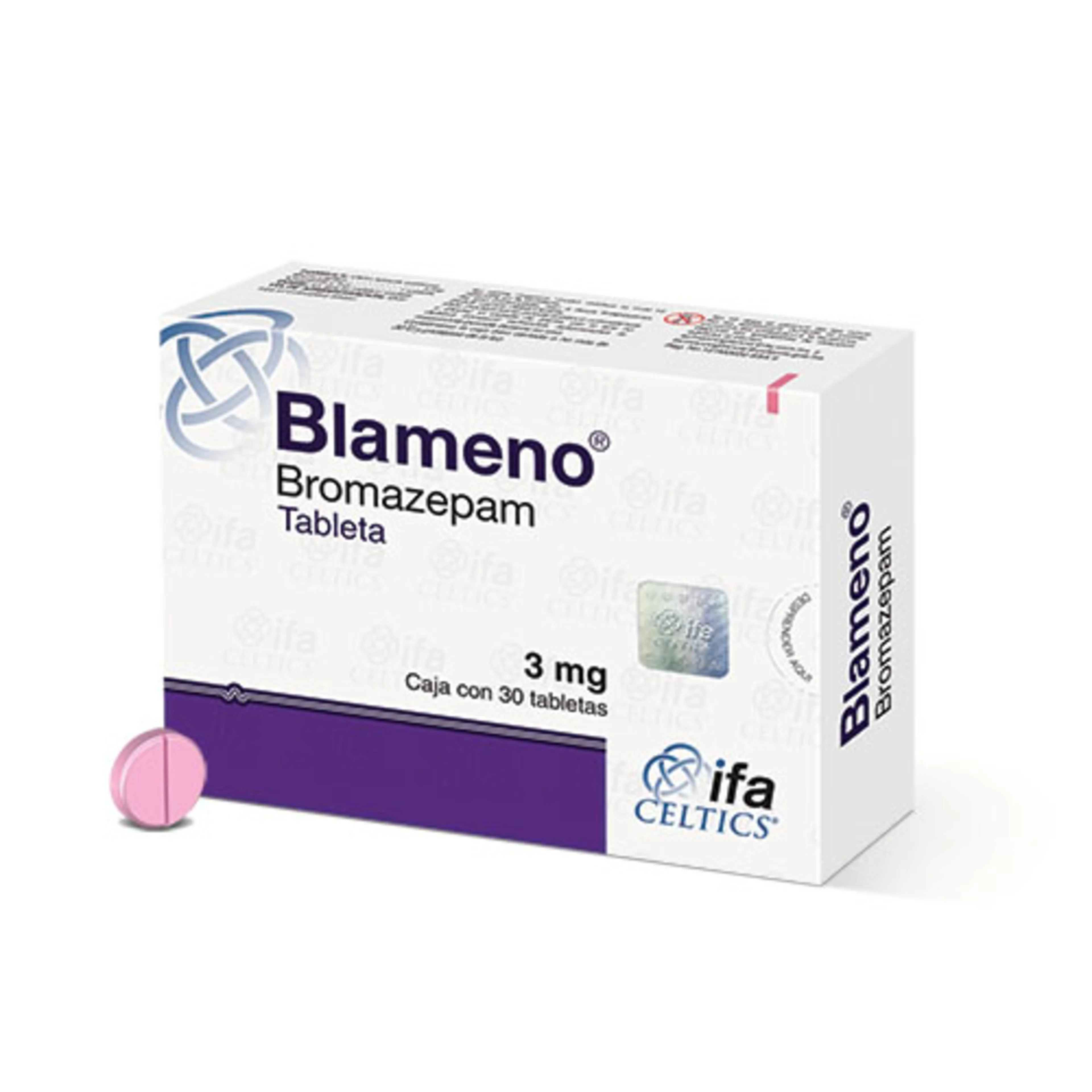 Blameno 3 mg con 30 Tabletas