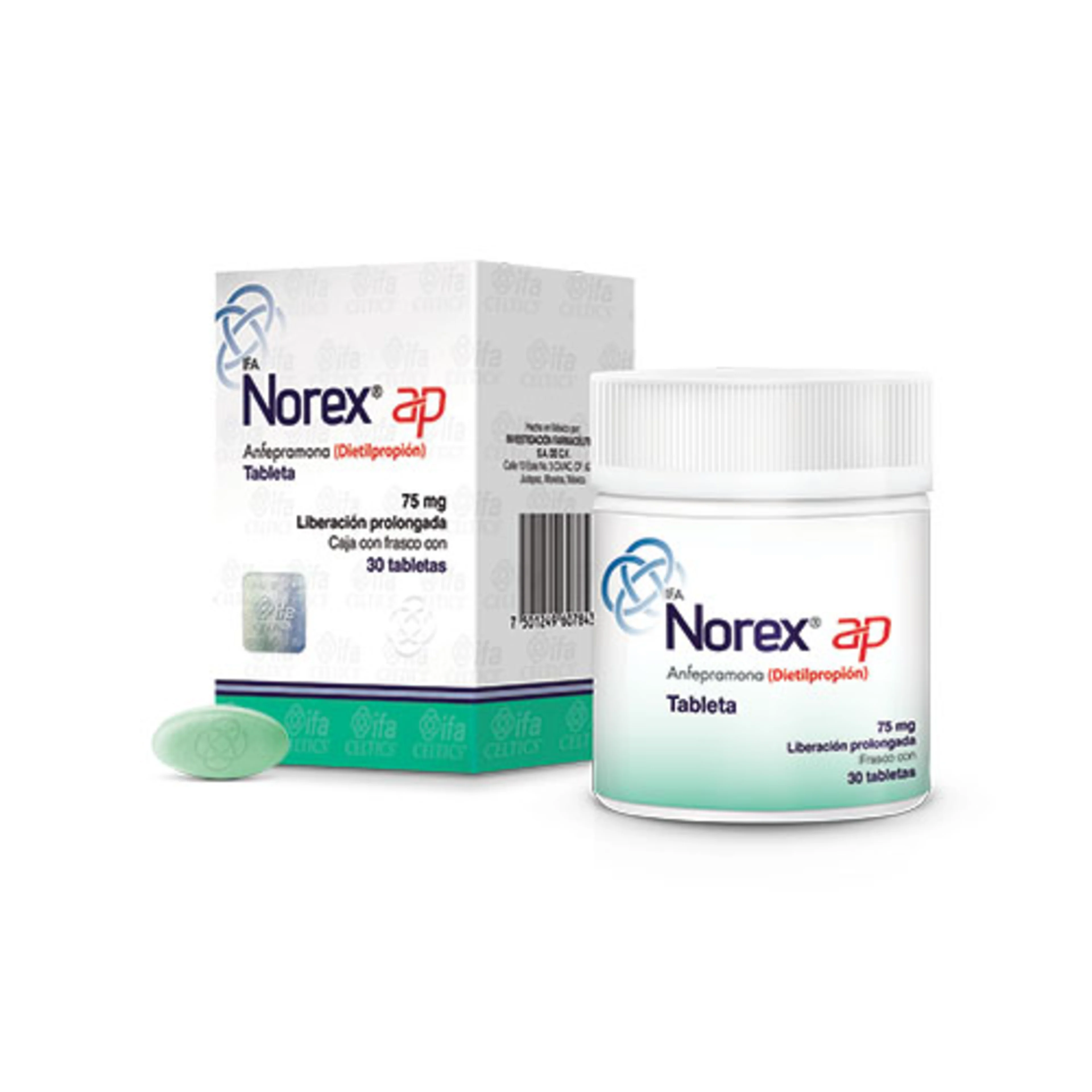 Norex Ap 75 mg con 30 Tabletas