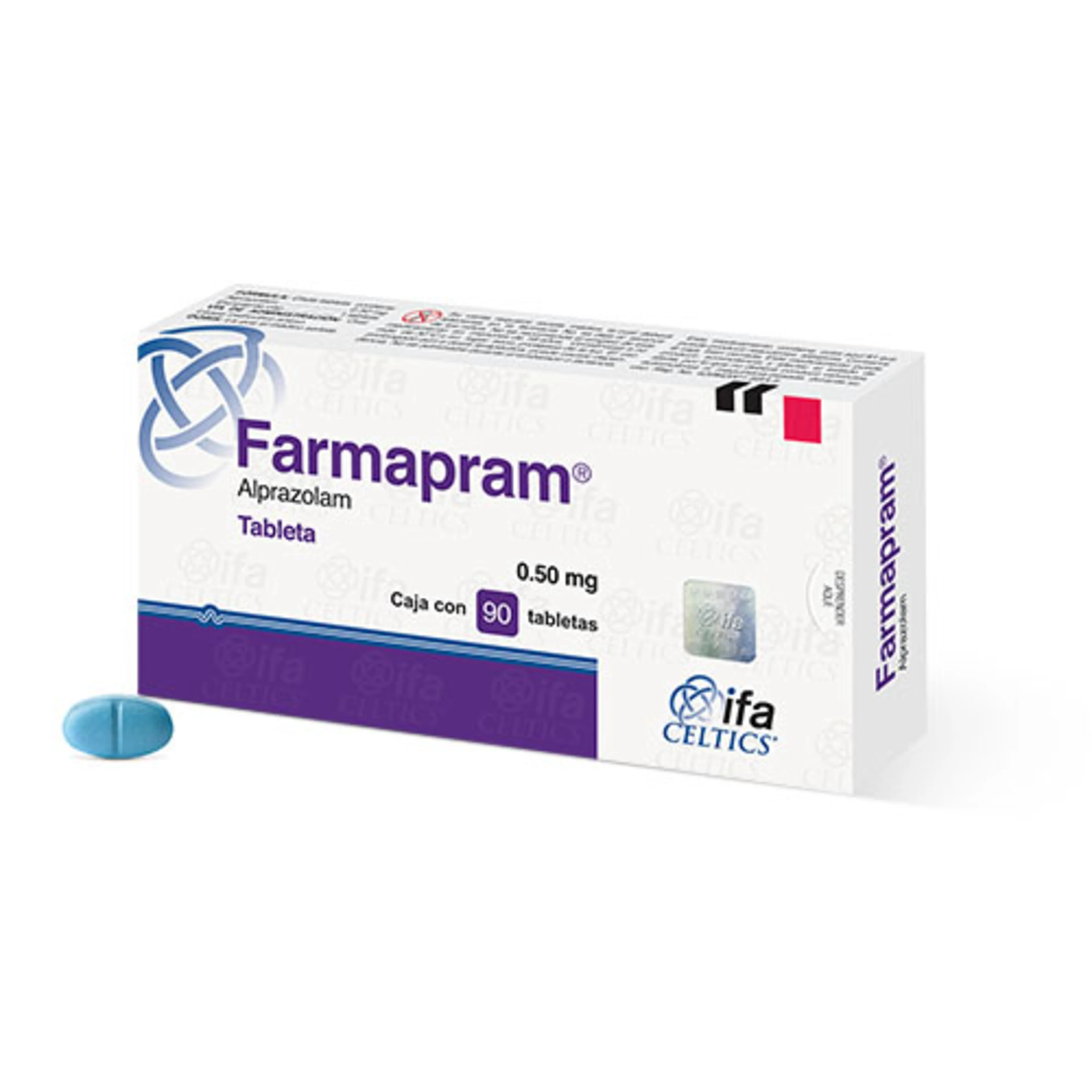 Farmapram 0.50 mg con 90 Tabletas