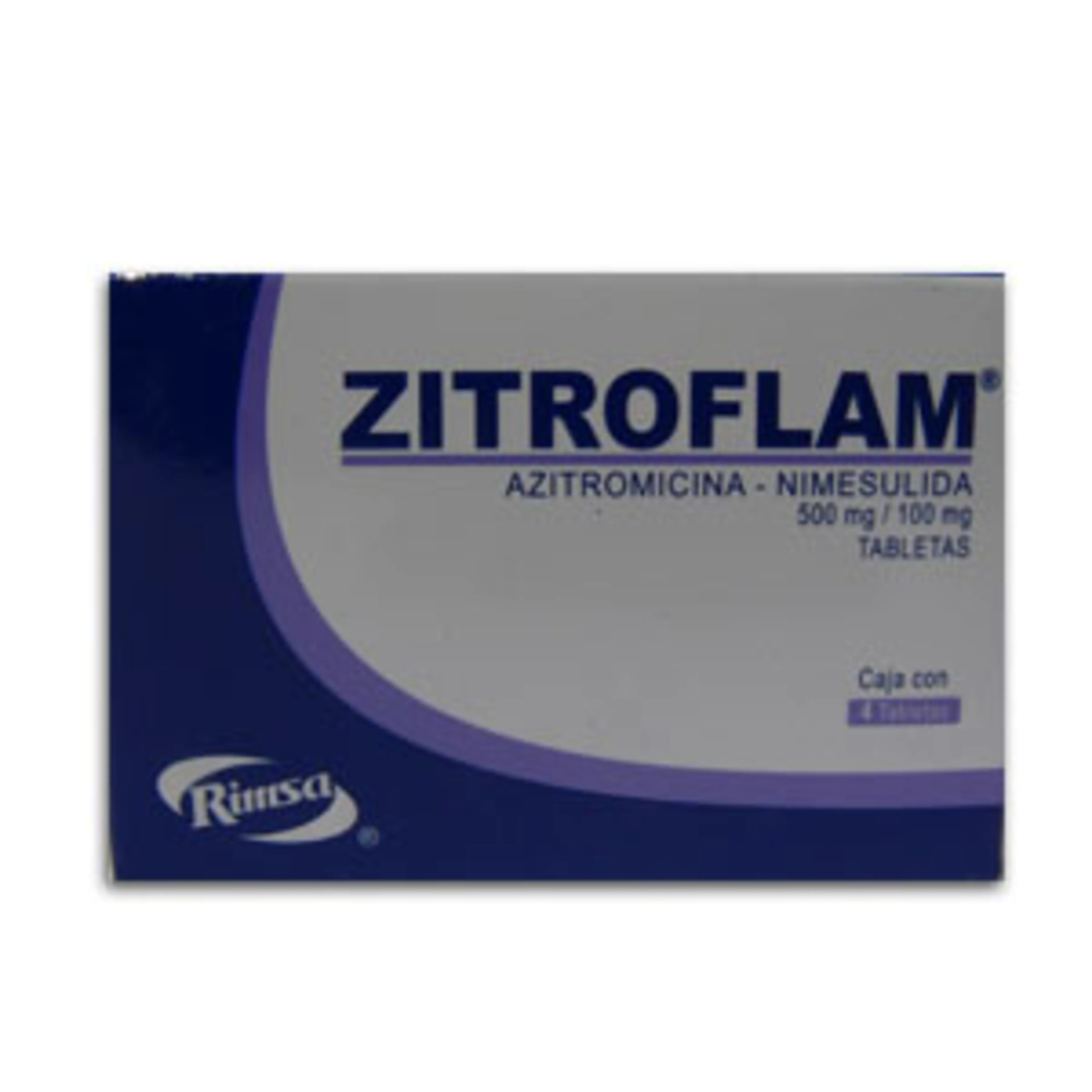 Zitroflam 4 tabletas 500/100mg