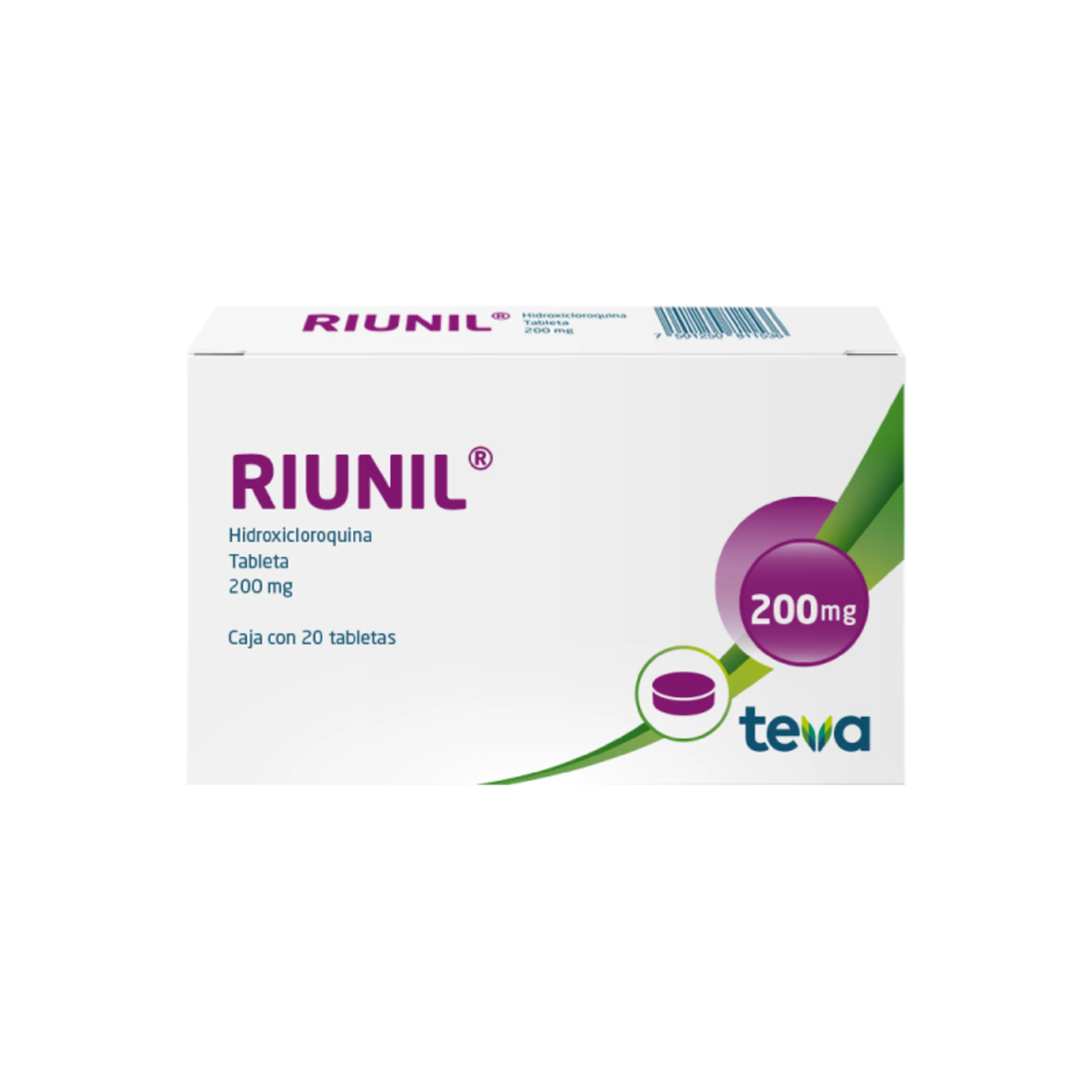 Riunil 200 mg Con 20 Tabletas