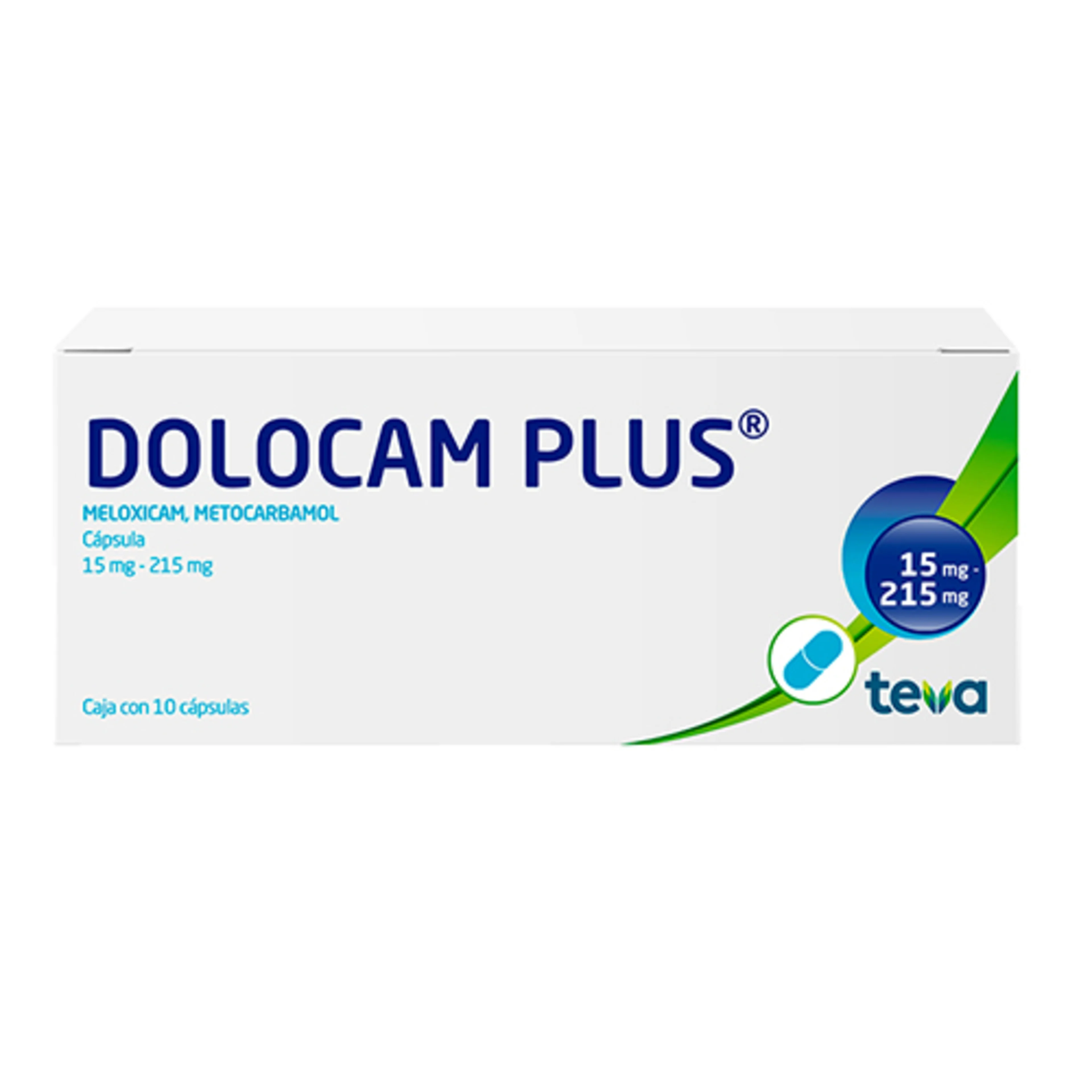 Dolocam Plus 15/215 Mg Con 10 Cápsulas