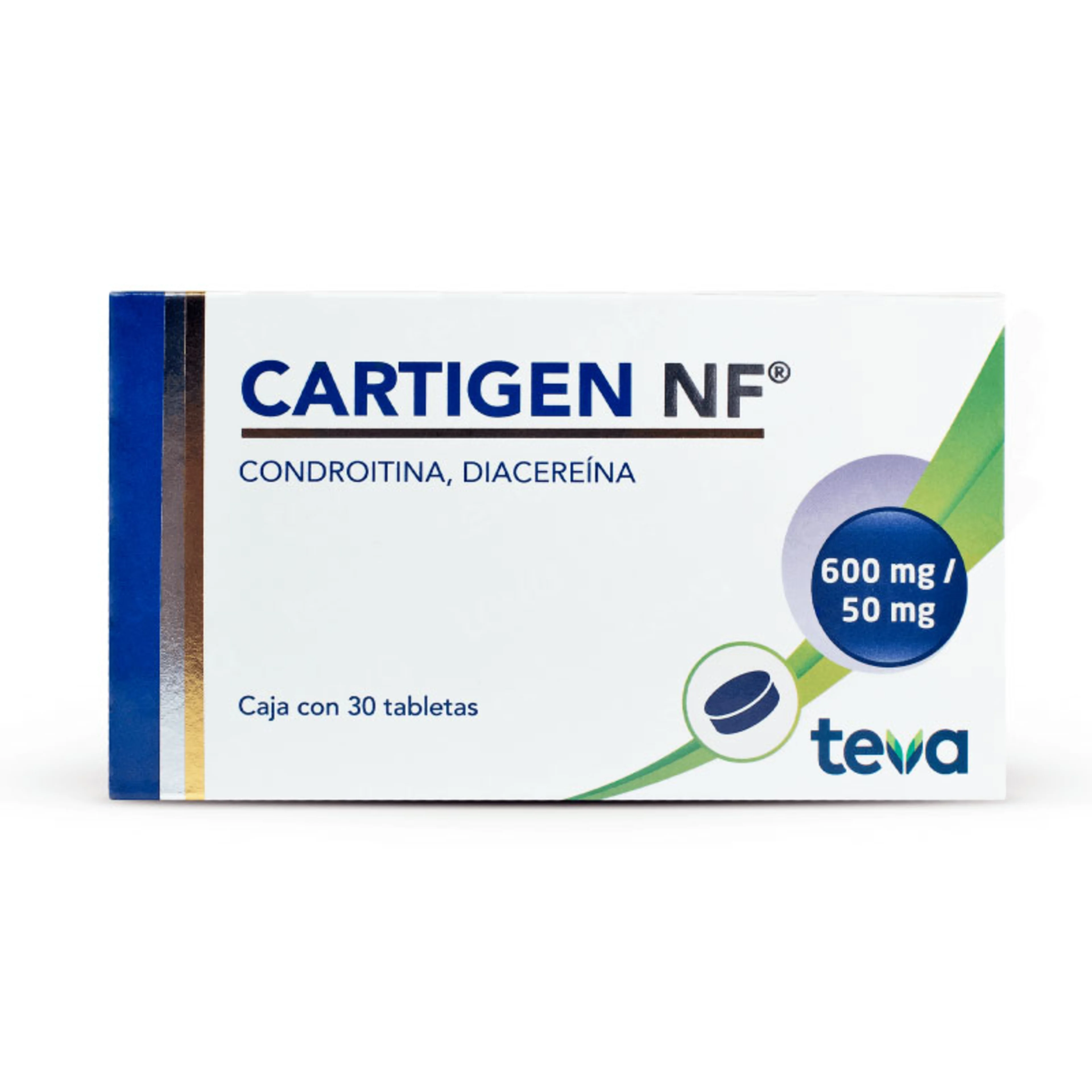 Cartigen Nf 50/600 Mg Con 30 Tabletas