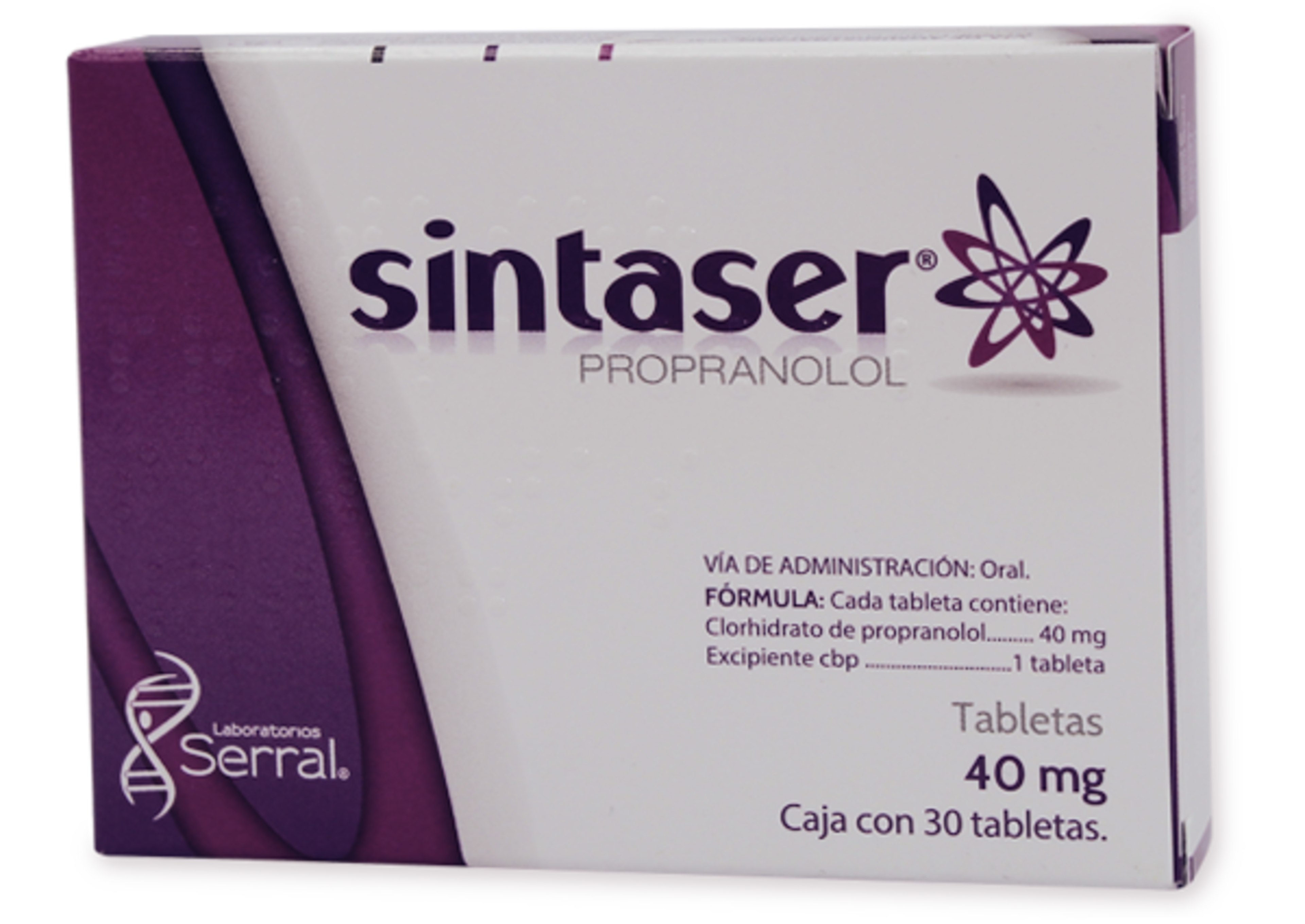 Sintaser 40 Mg Con 30 Tabletas