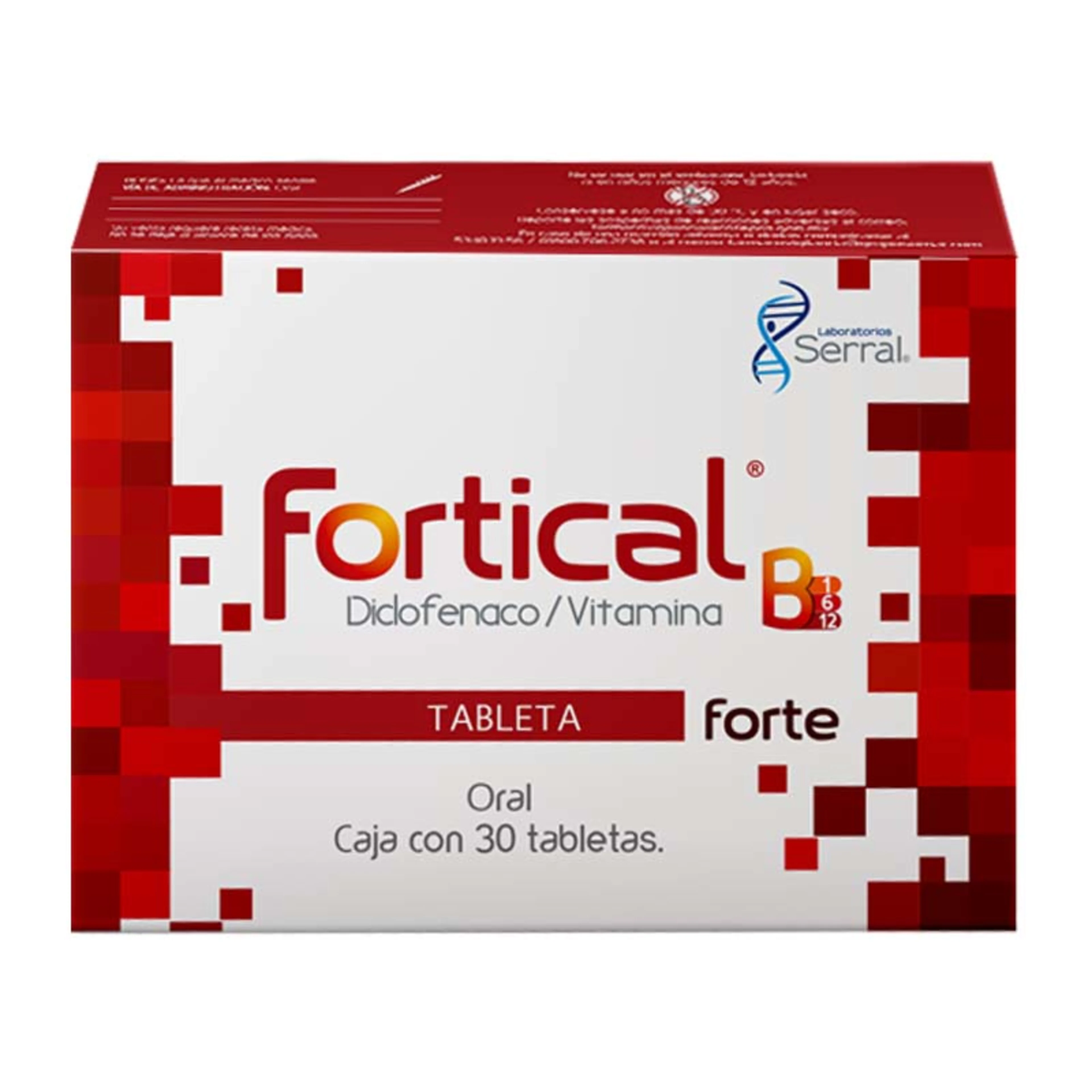 Fortical Forte 30 Tableta 50/50/50/1 mg (Diclofenaco)