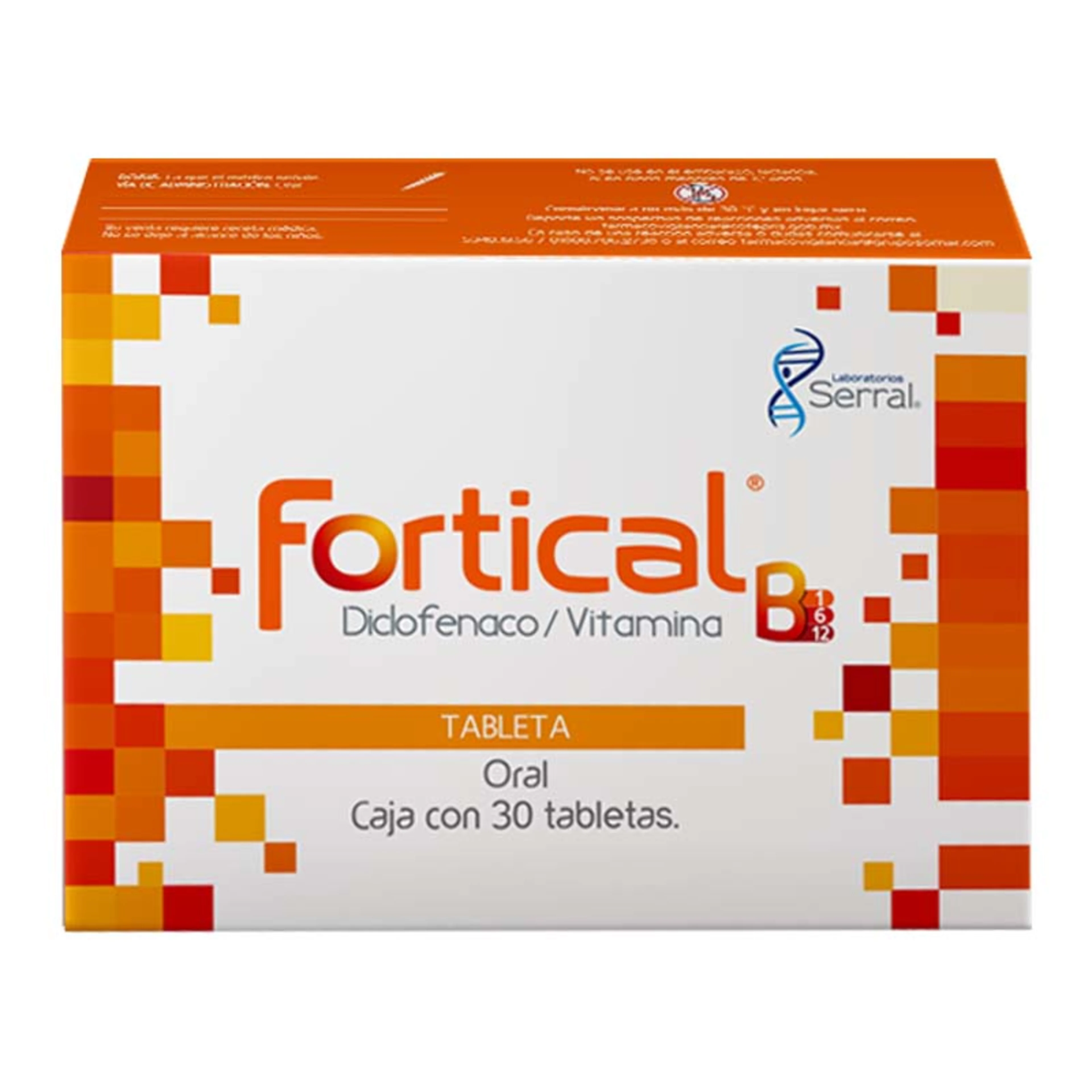 Fortical Simple 50/50/50/0.25 Mg Con 30 Tabletas