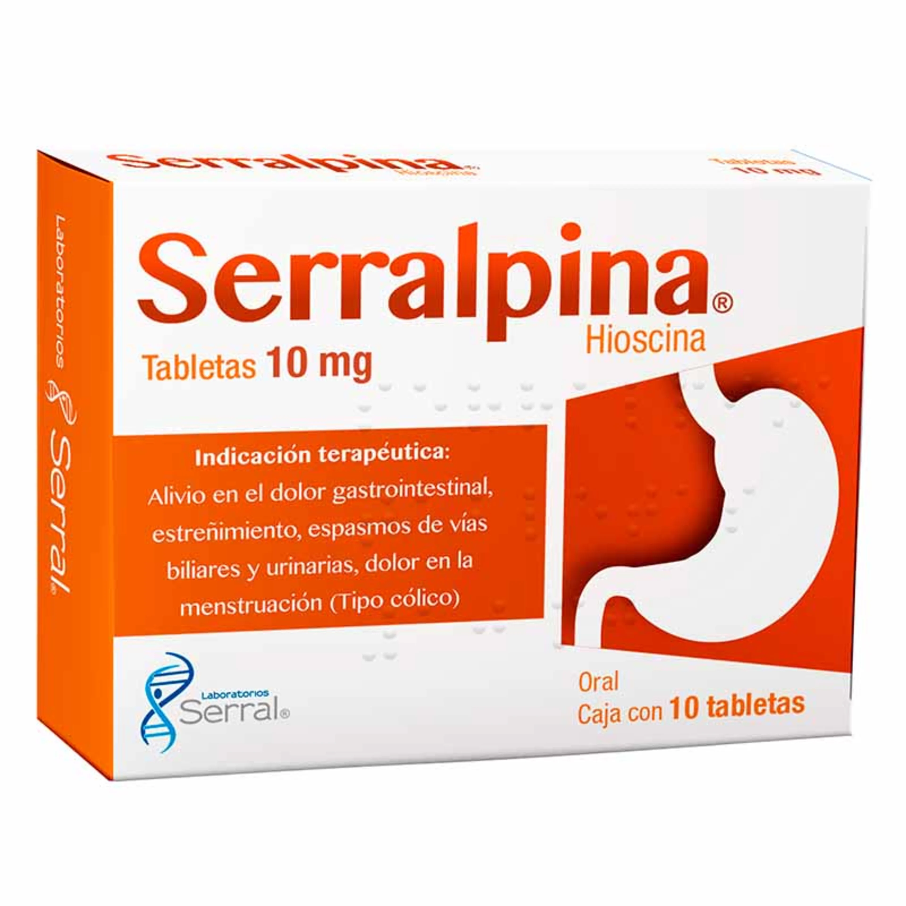 Serralpina 10 Mg Con 10 Tabletas
