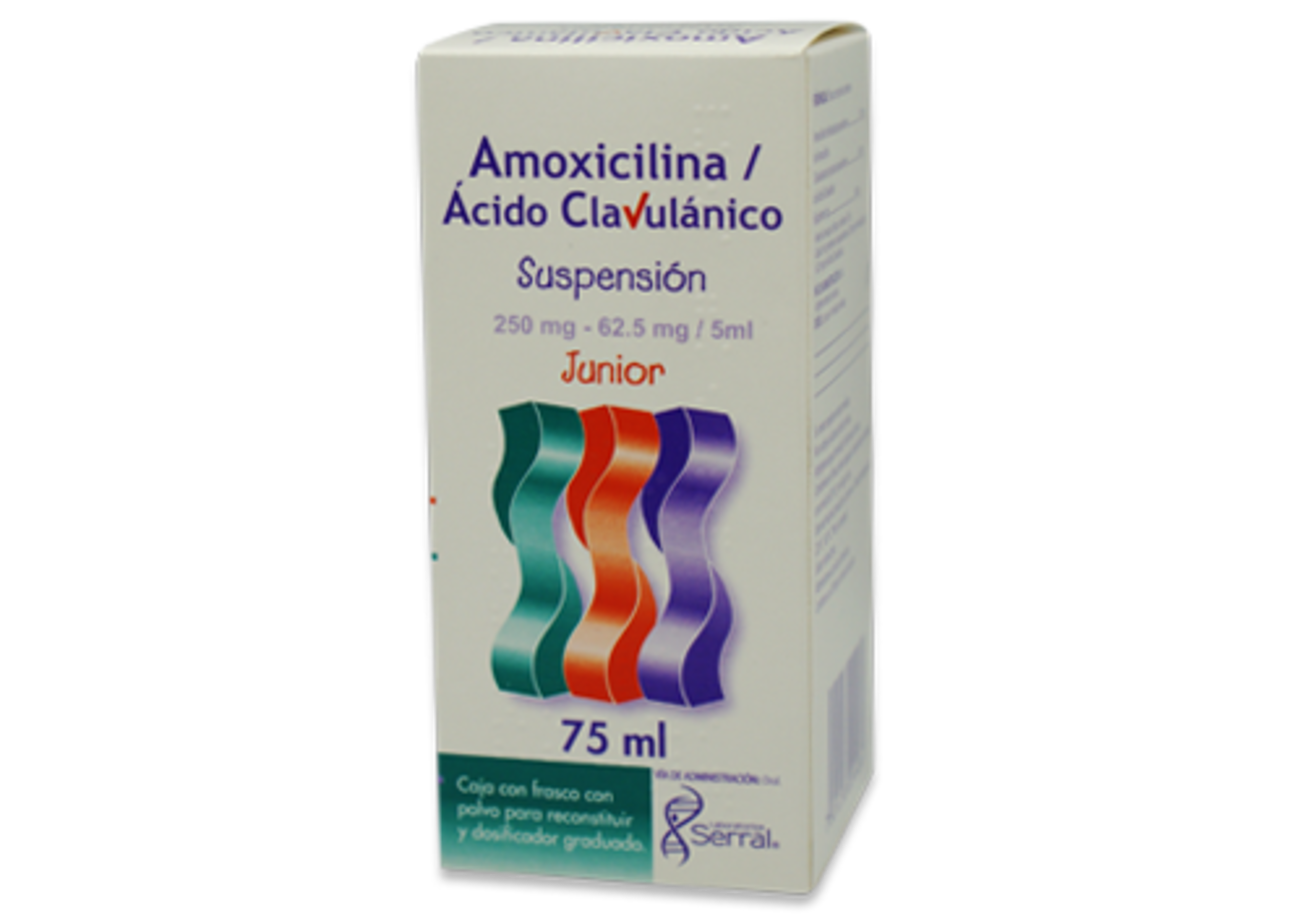 Amox acid clav jr 1 suspensión 250/62.5mg/75ml