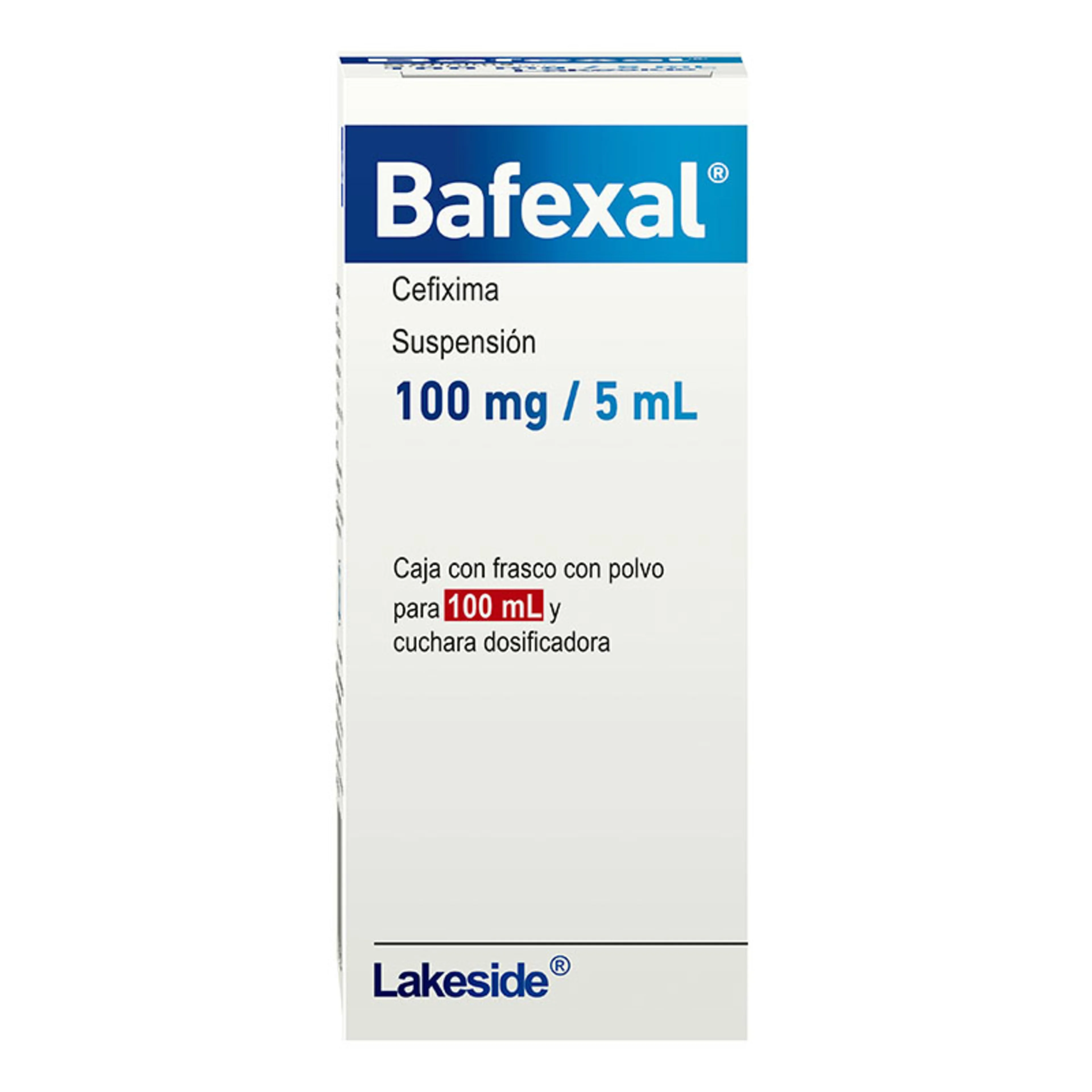 Bafexal Cefixima 100 Mg Suspensión Con 100 Ml