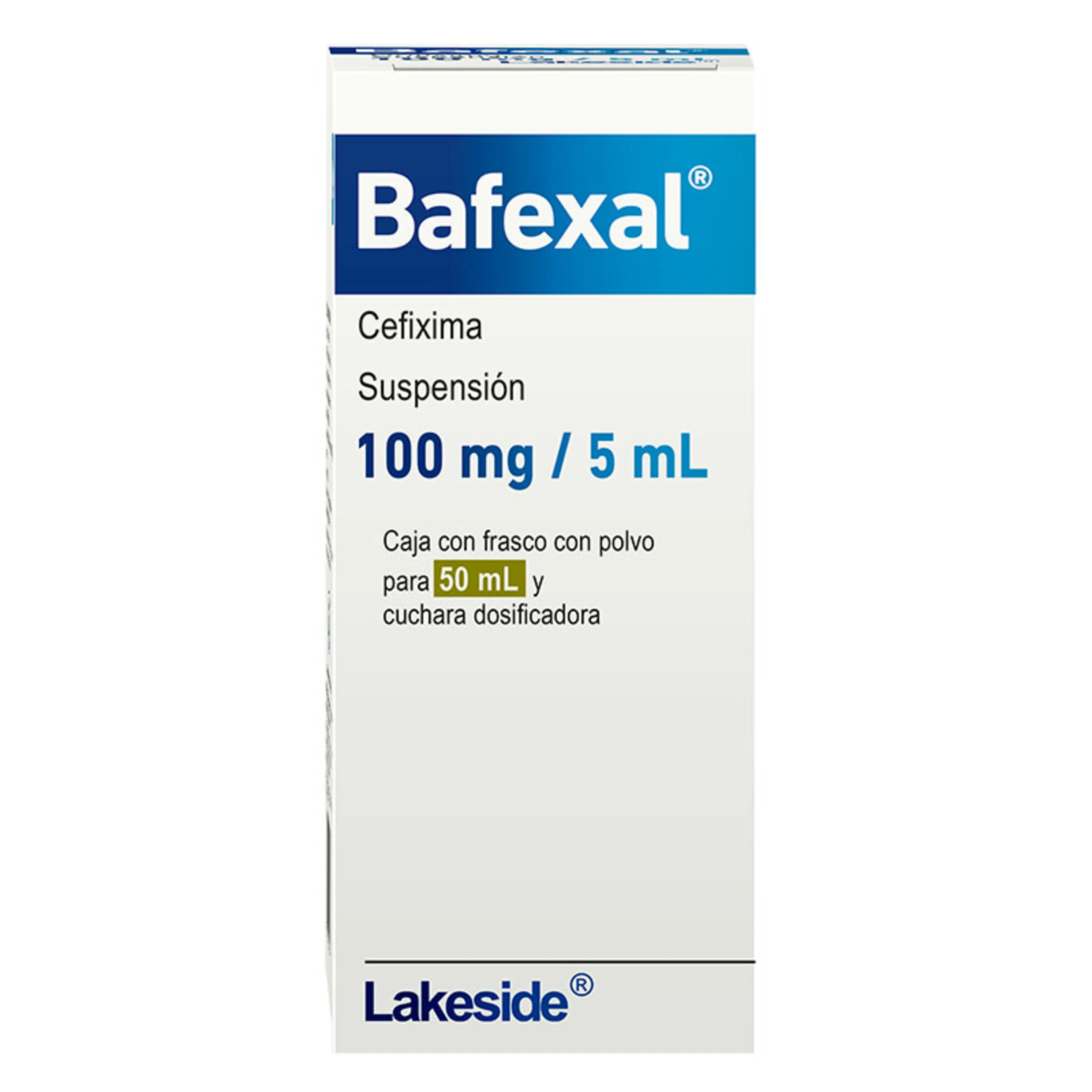 Bafexal Cefixima 100 Mg Suspensión Con 50 Ml