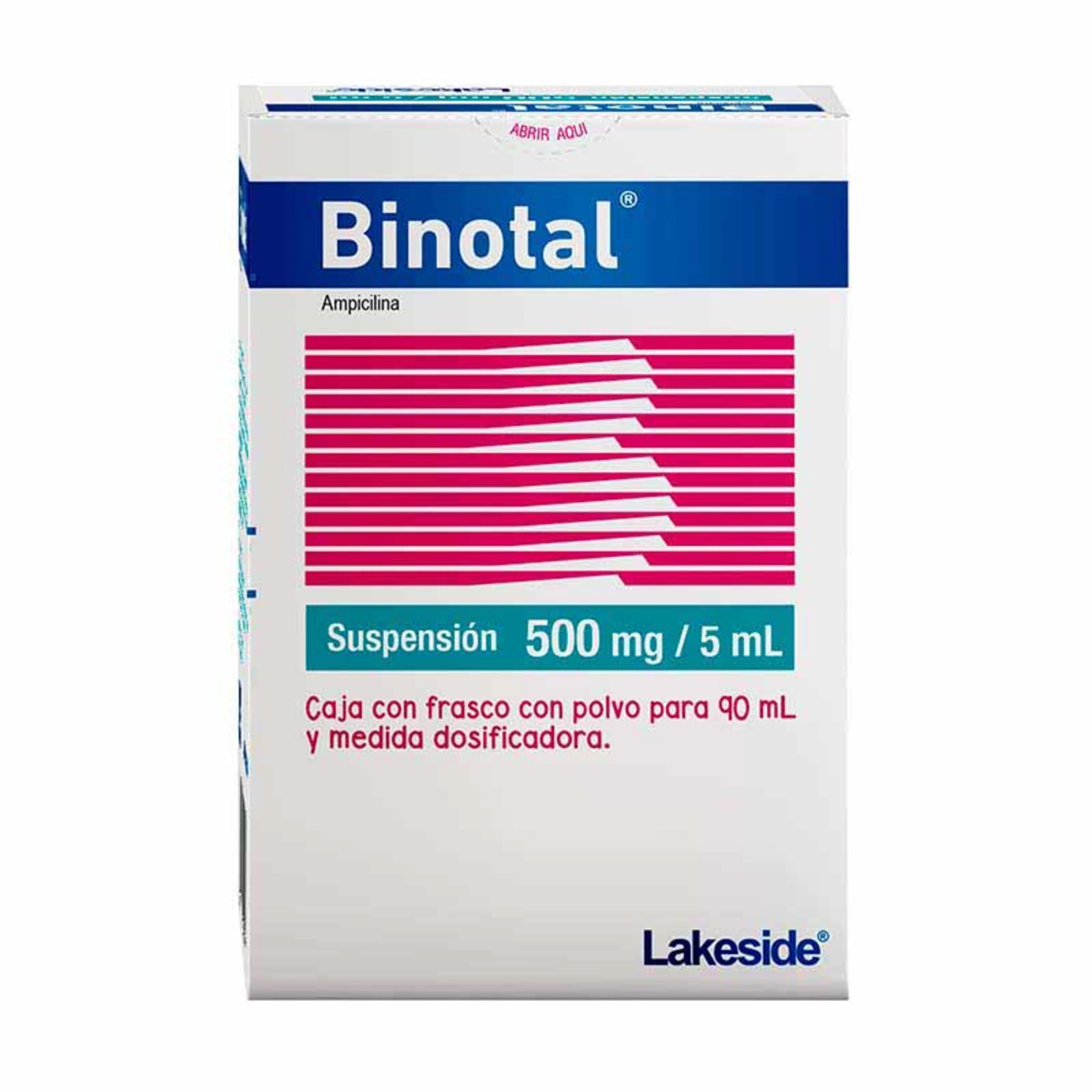 Binotal Ampicilina 500 Mg Suspensión Con 90 Ml