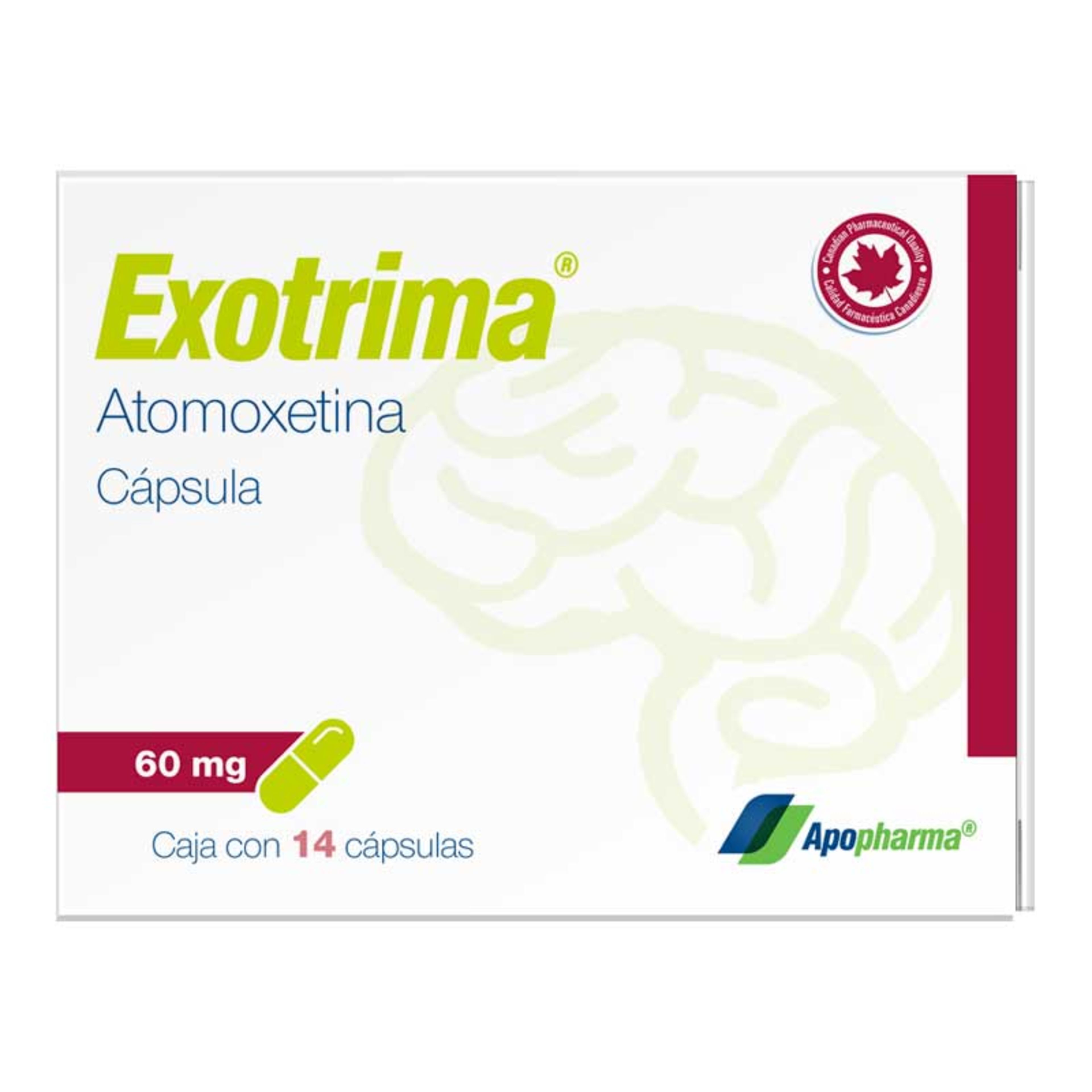 Exotrima 60 Mg Con 14 Cápsulas