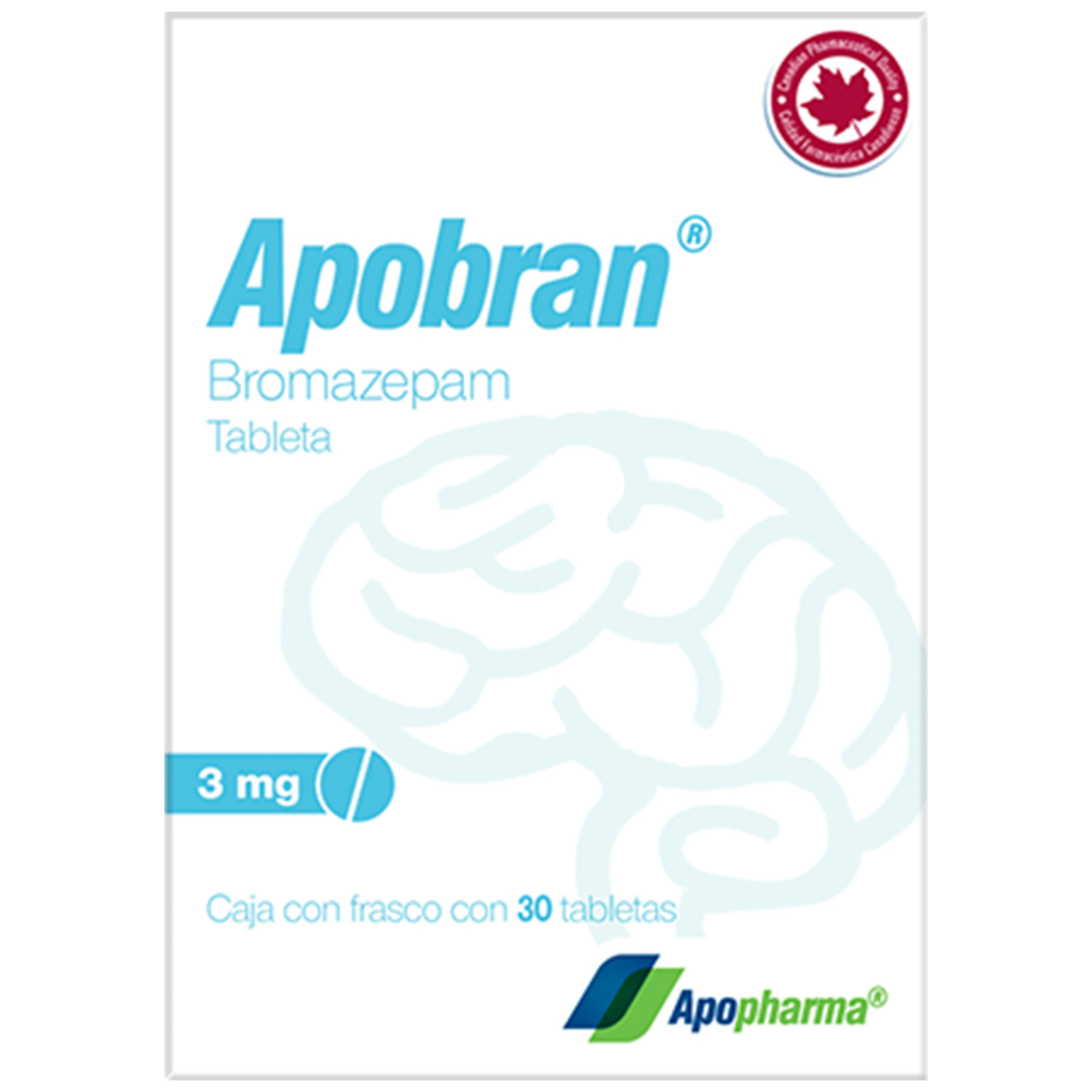 Apobran bromazepam bromazepam 3 mg con 30 tabletas