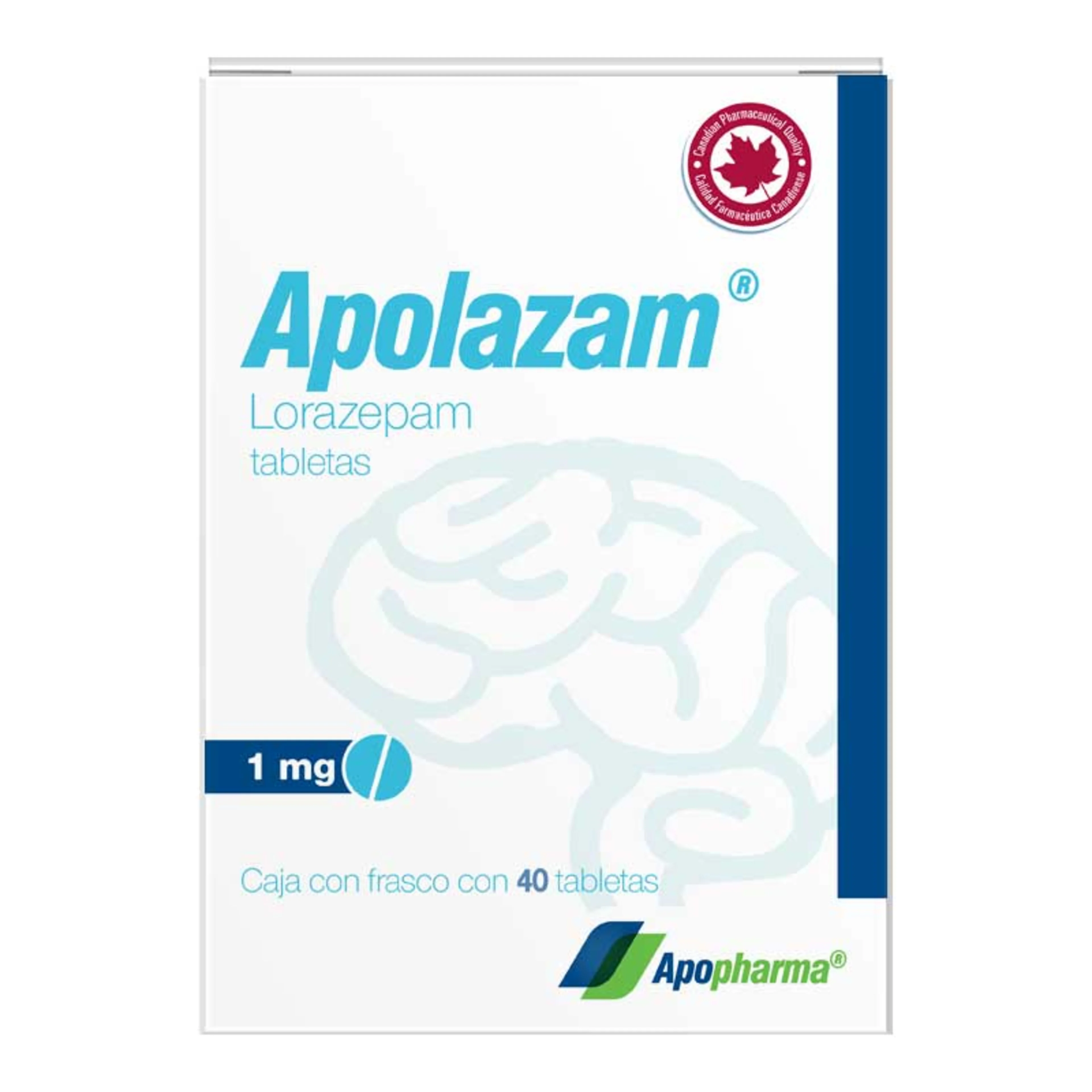 Apolazam 1 Mg Con 40 Tabletas