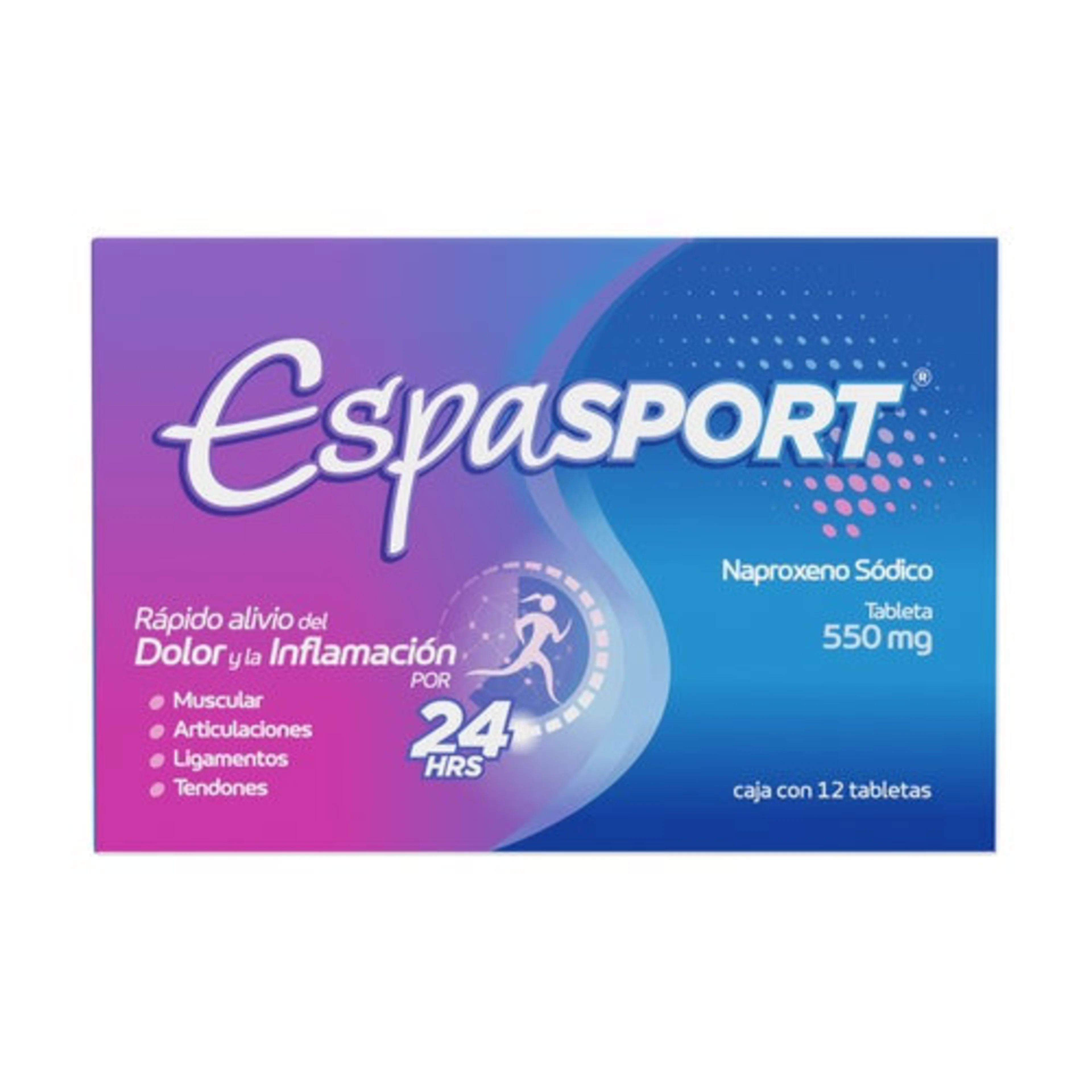 Espasport 550 Mg Con 12 Tabletas