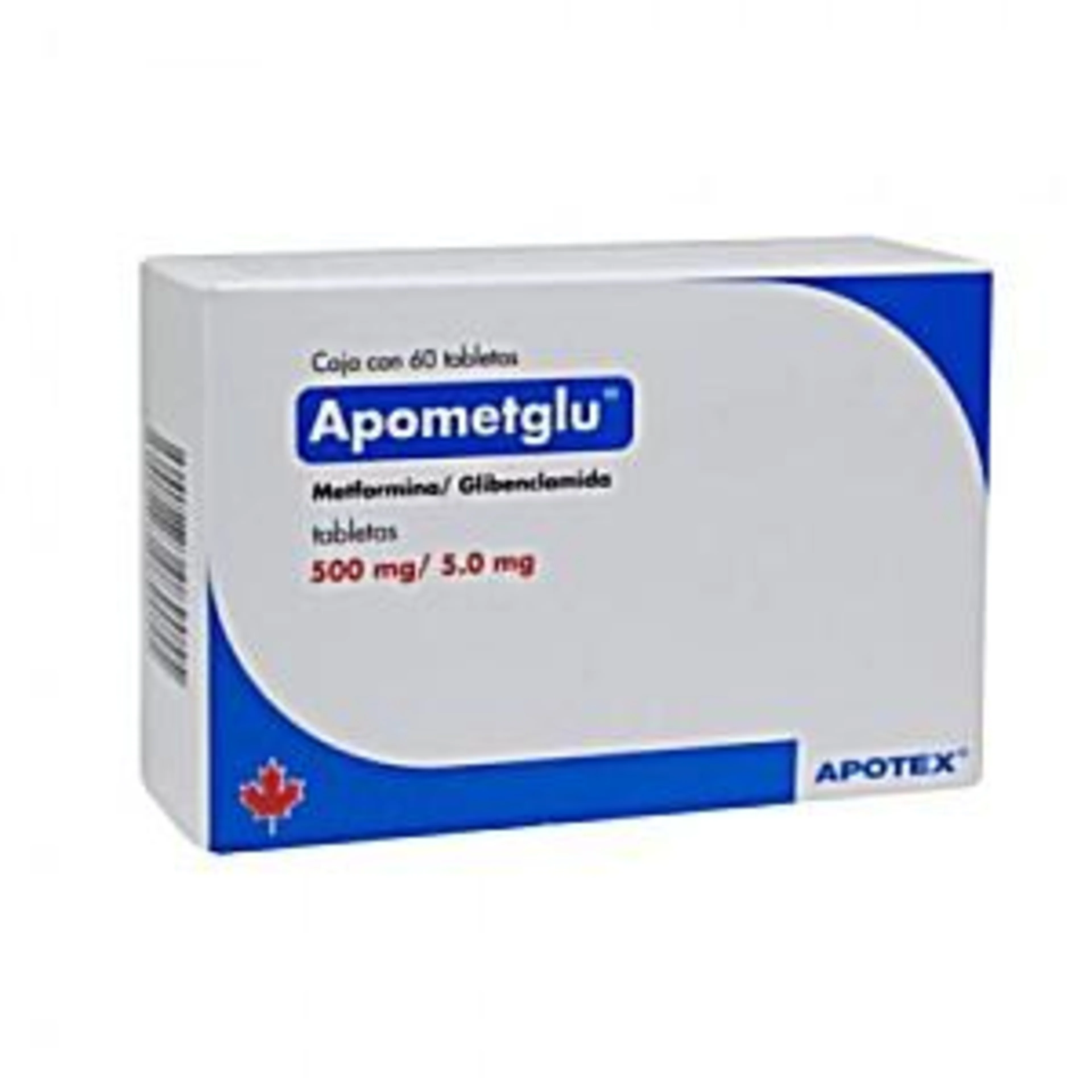 Apometglu 500/5 Mg Con 50 Tabletas