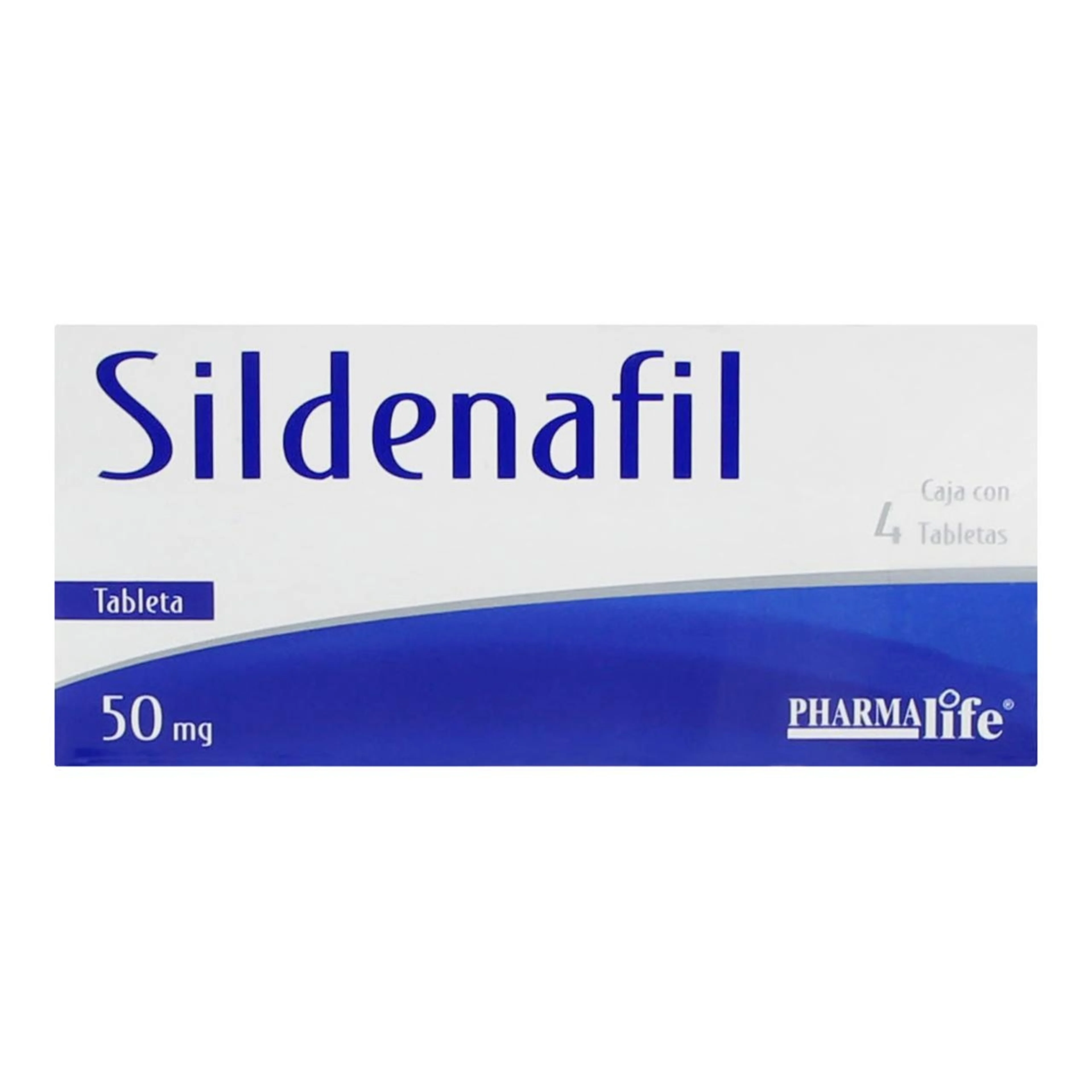 Sildenafil 50mg 4 tabletas