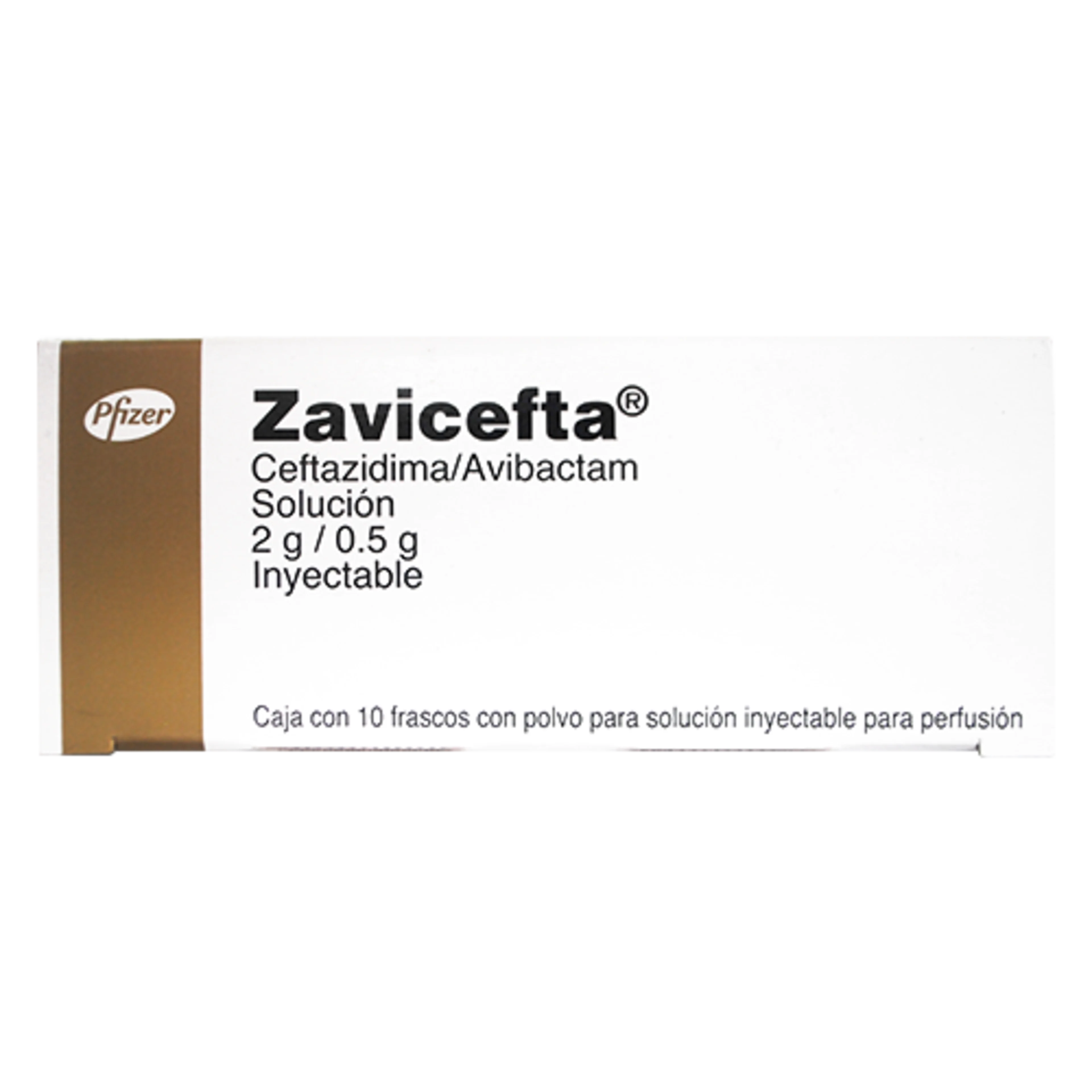 Zavicefta Avibactam Ceftazidima 2/0.5 G Solución Inyectable Polvo Con 10 Frascos