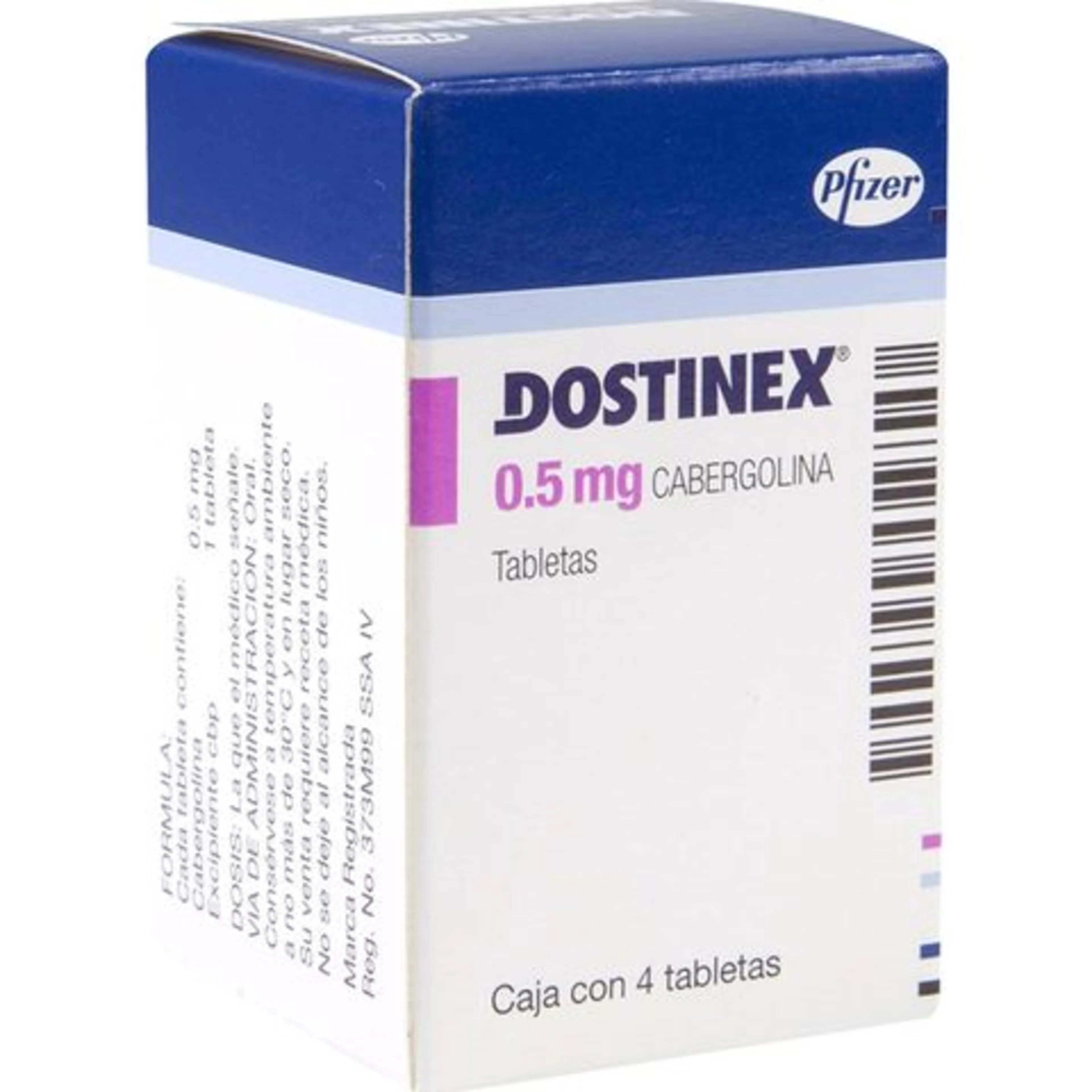 Dostinex 0.5 Mg Con 4 Tabletas