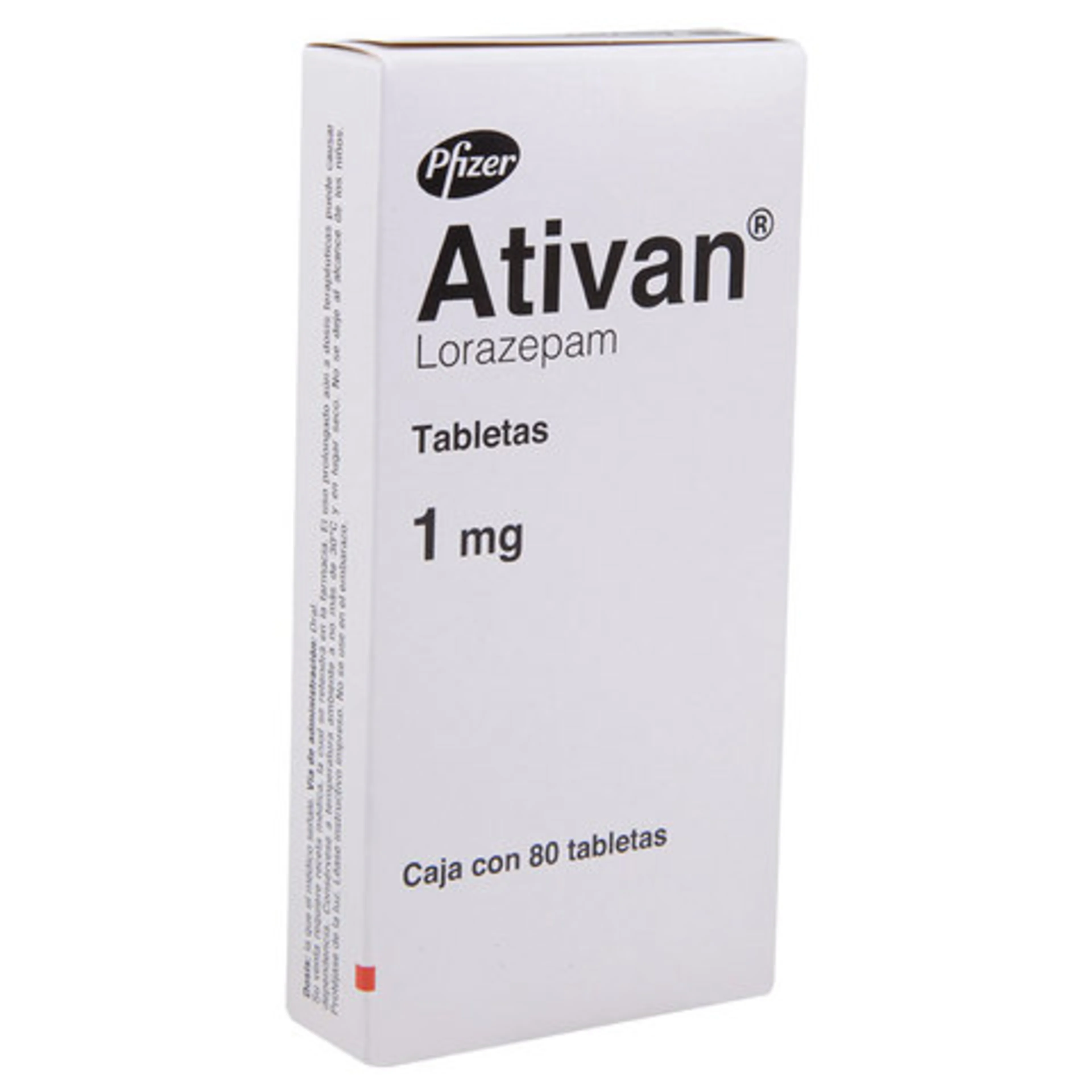 Ativan 1 Mg Con 80 Tabletas
