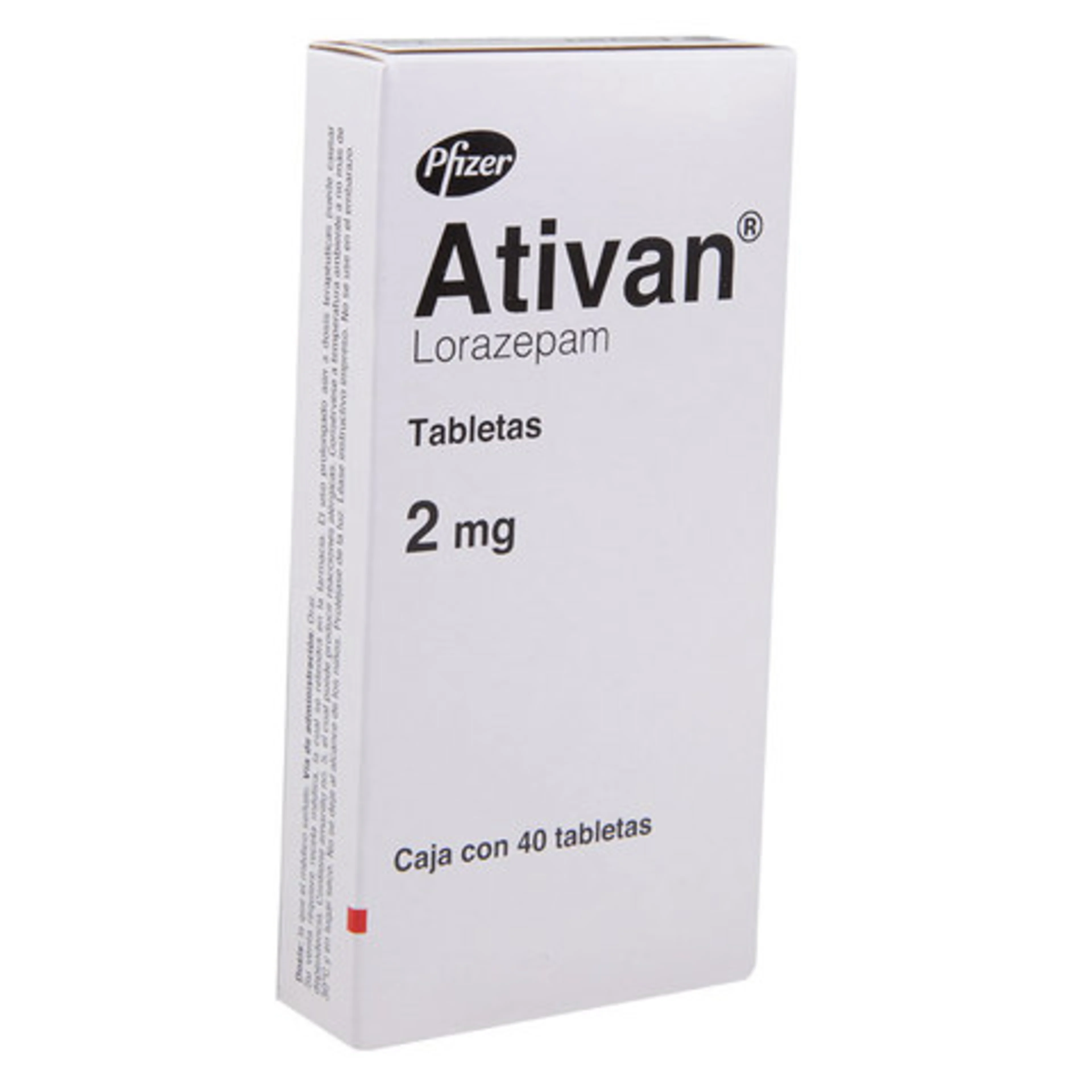 Ativan 2 Mg Con 40 Tabletas