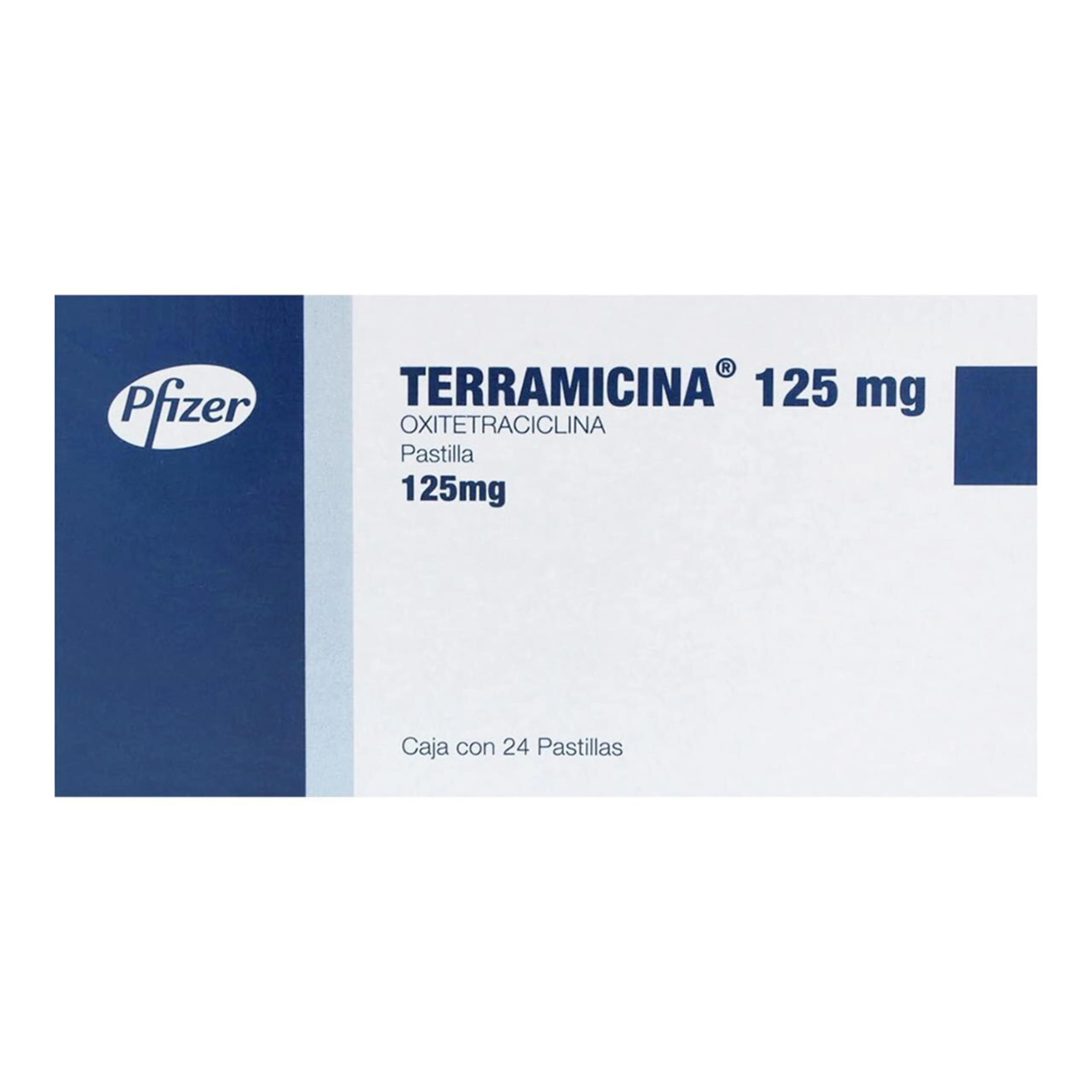 Terramicina Oxitetraciclina 125 Mg Con 24 Tabletas
