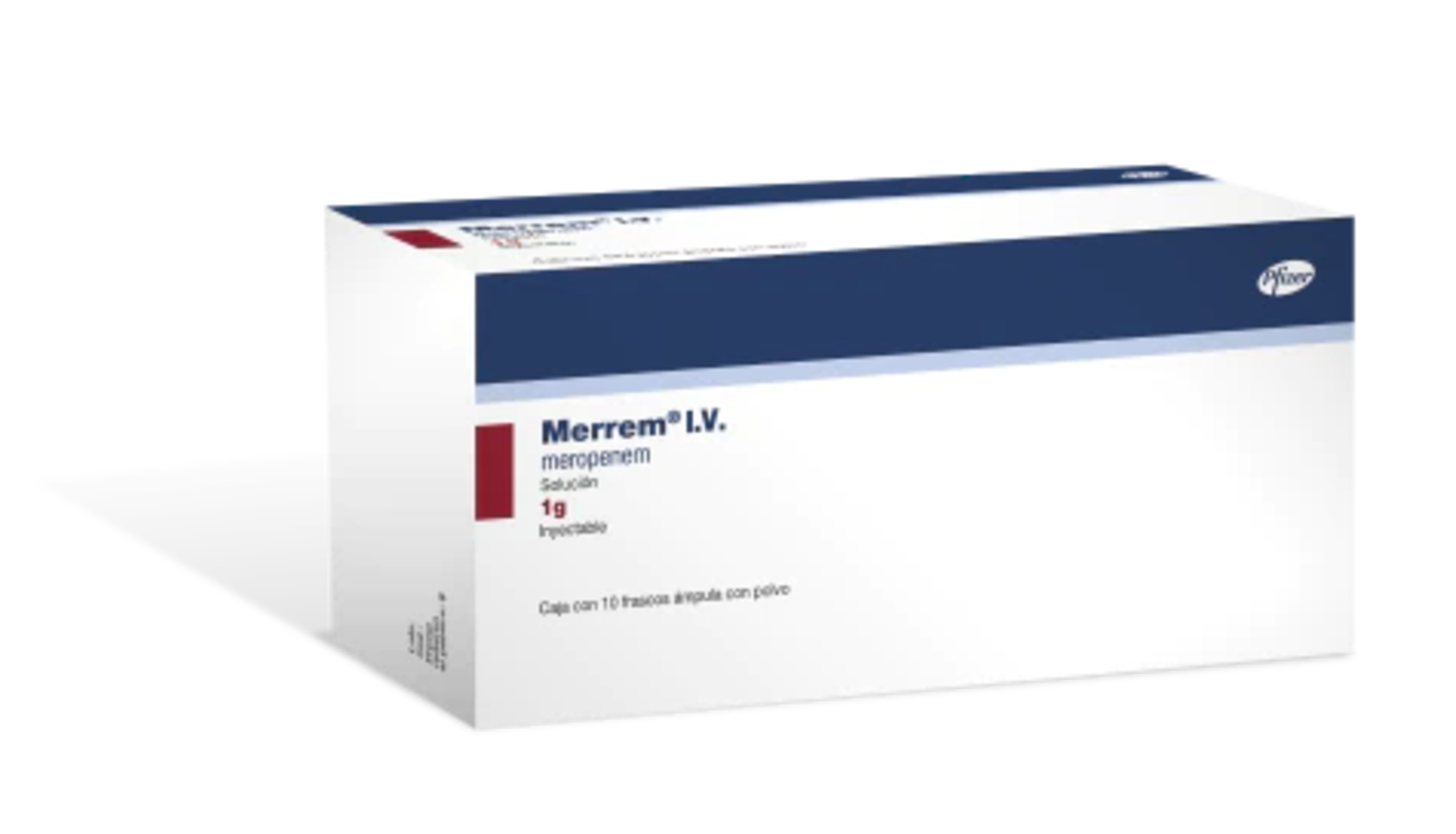 Merrem Iv Meropenem 1 G Con 10 Frascos Ámpula