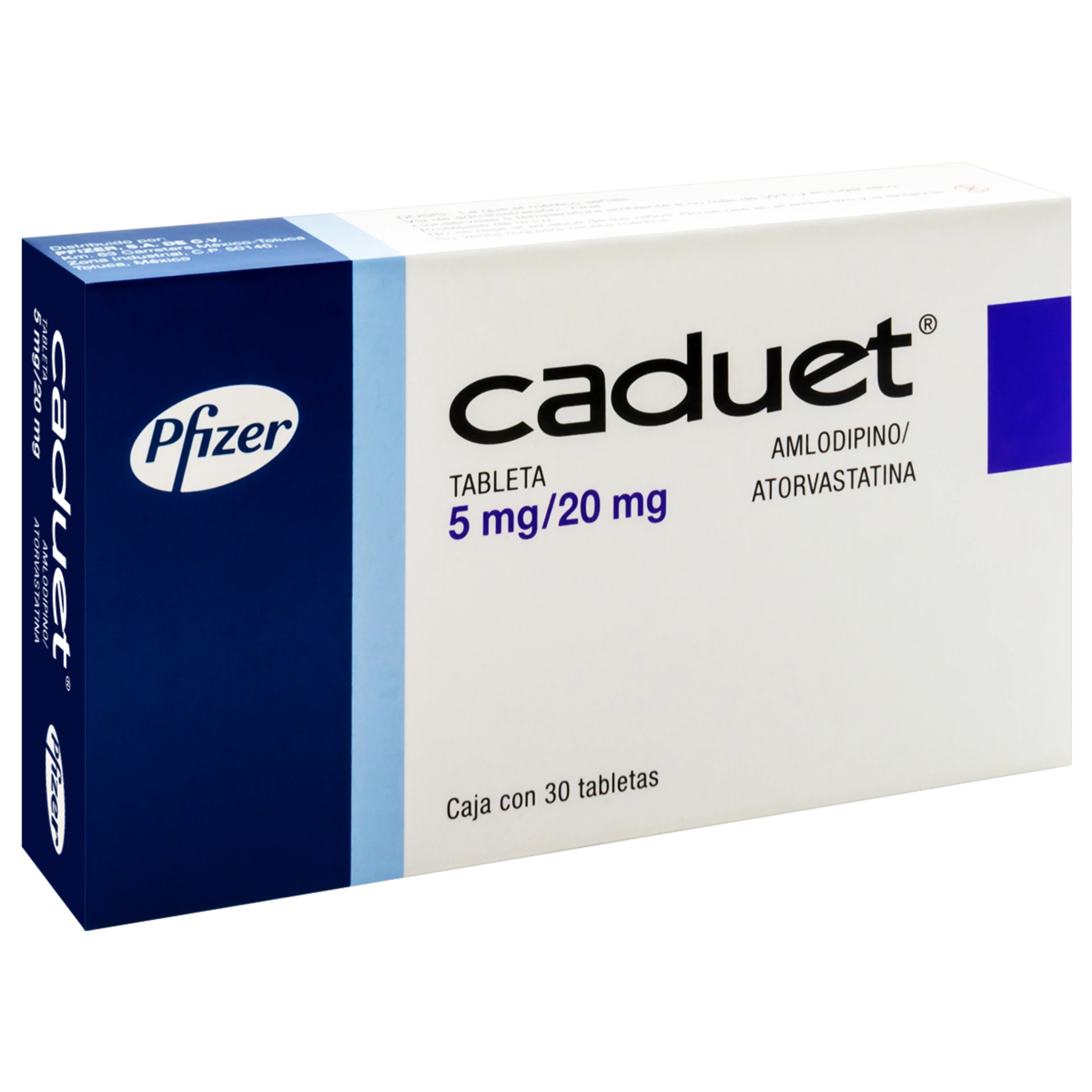 Caduet 5/20 Mg Con 30 Tabletas